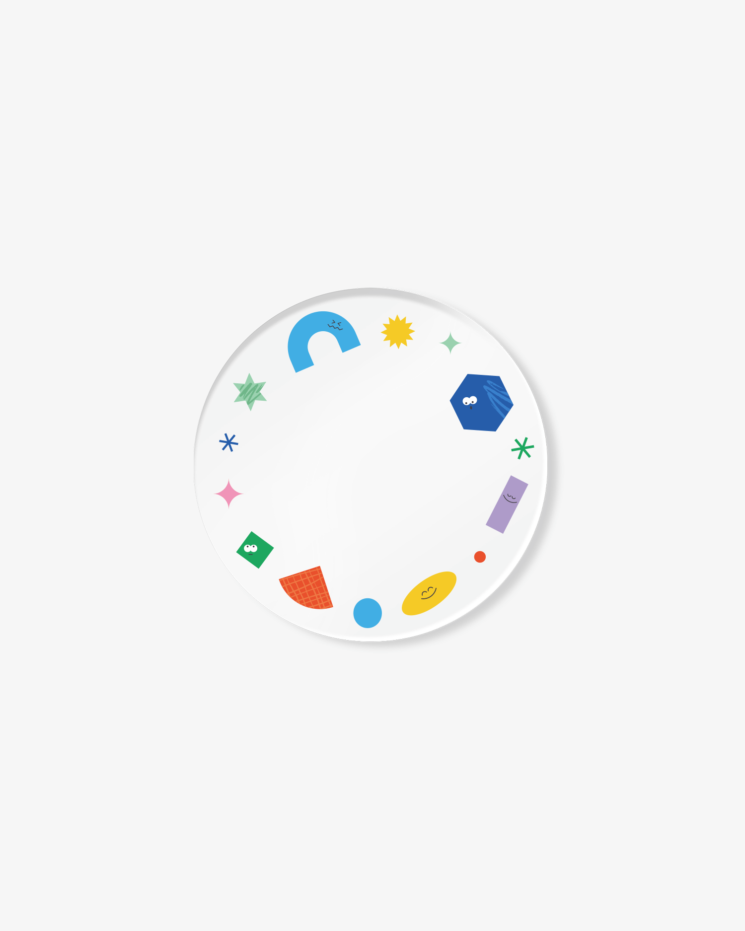 원형 아크릴 코스터