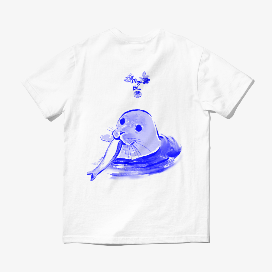 魚を盗むハワイアンシール - tシャツ
