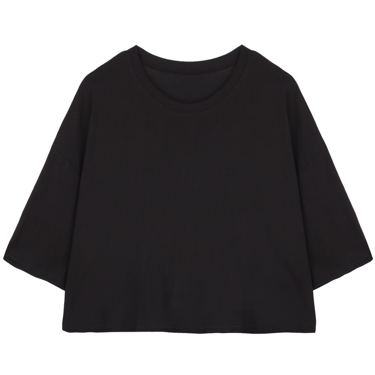 韓国商品/TREEMINGBIRD TMB Small Square Logo Crop T-shirts 트리밍버드(TREEMINGBIRD) TMB Small Square Logo Crop T-shirts