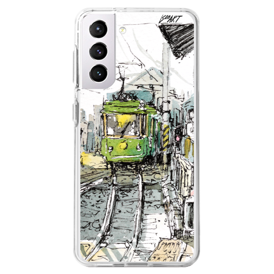 손그림 그리기 기차가 있는 풍경 ㅣ 마플샵