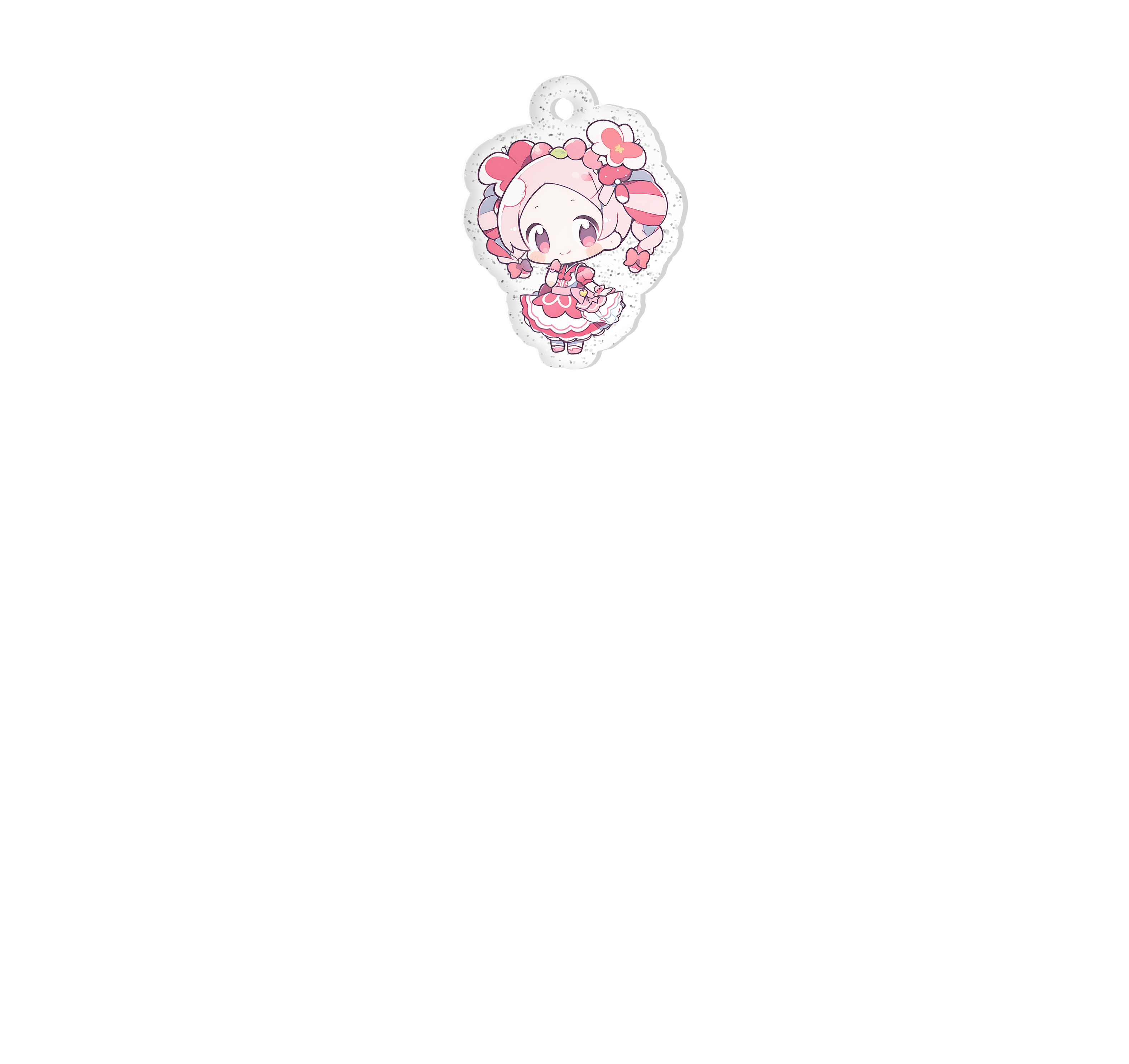 NFC Custom Acrylic Key Ring (Glitter) Online Customization | MARPPLE