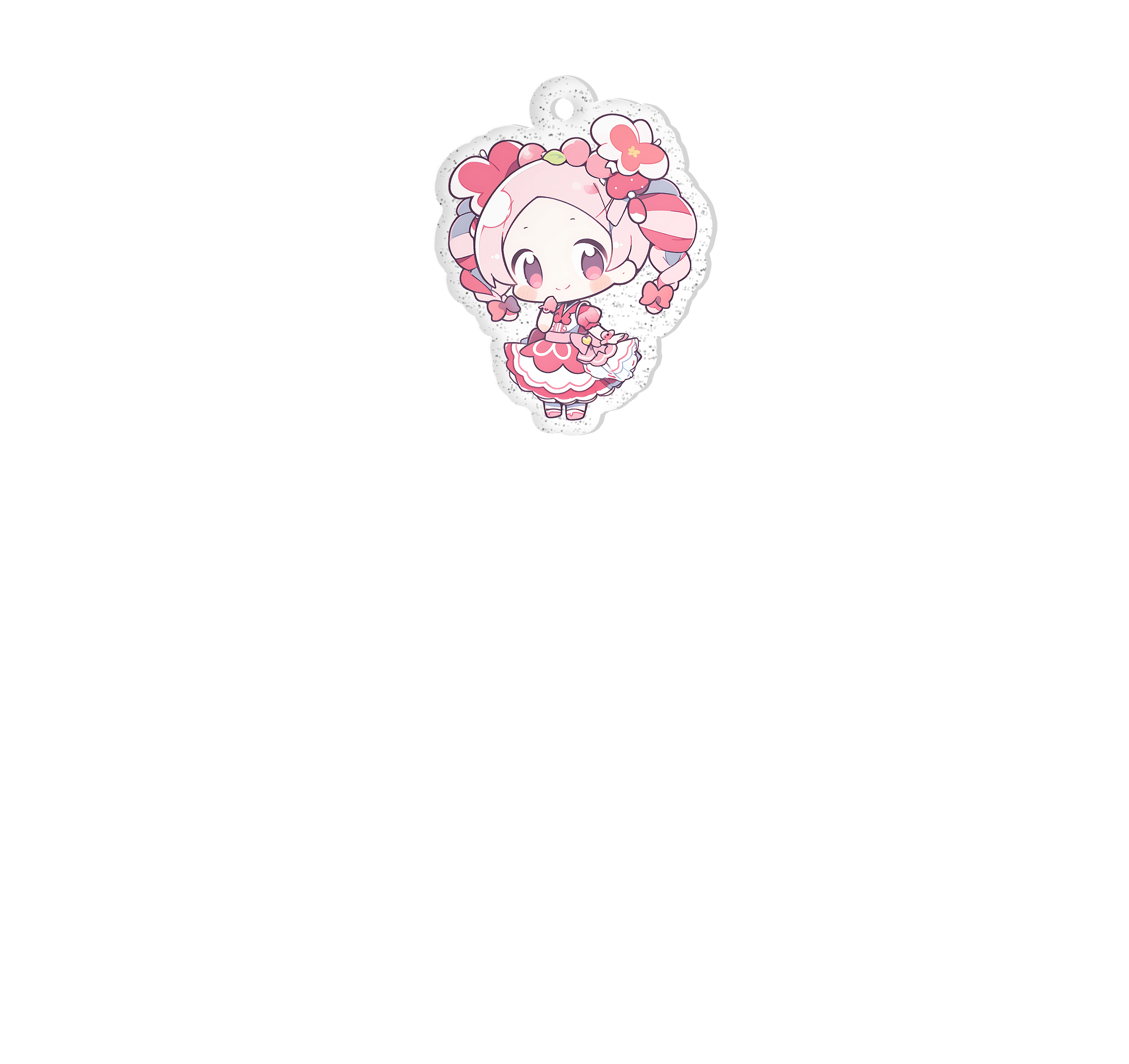 NFC Custom Acrylic Key Ring (Glitter) Online Customization | MARPPLE