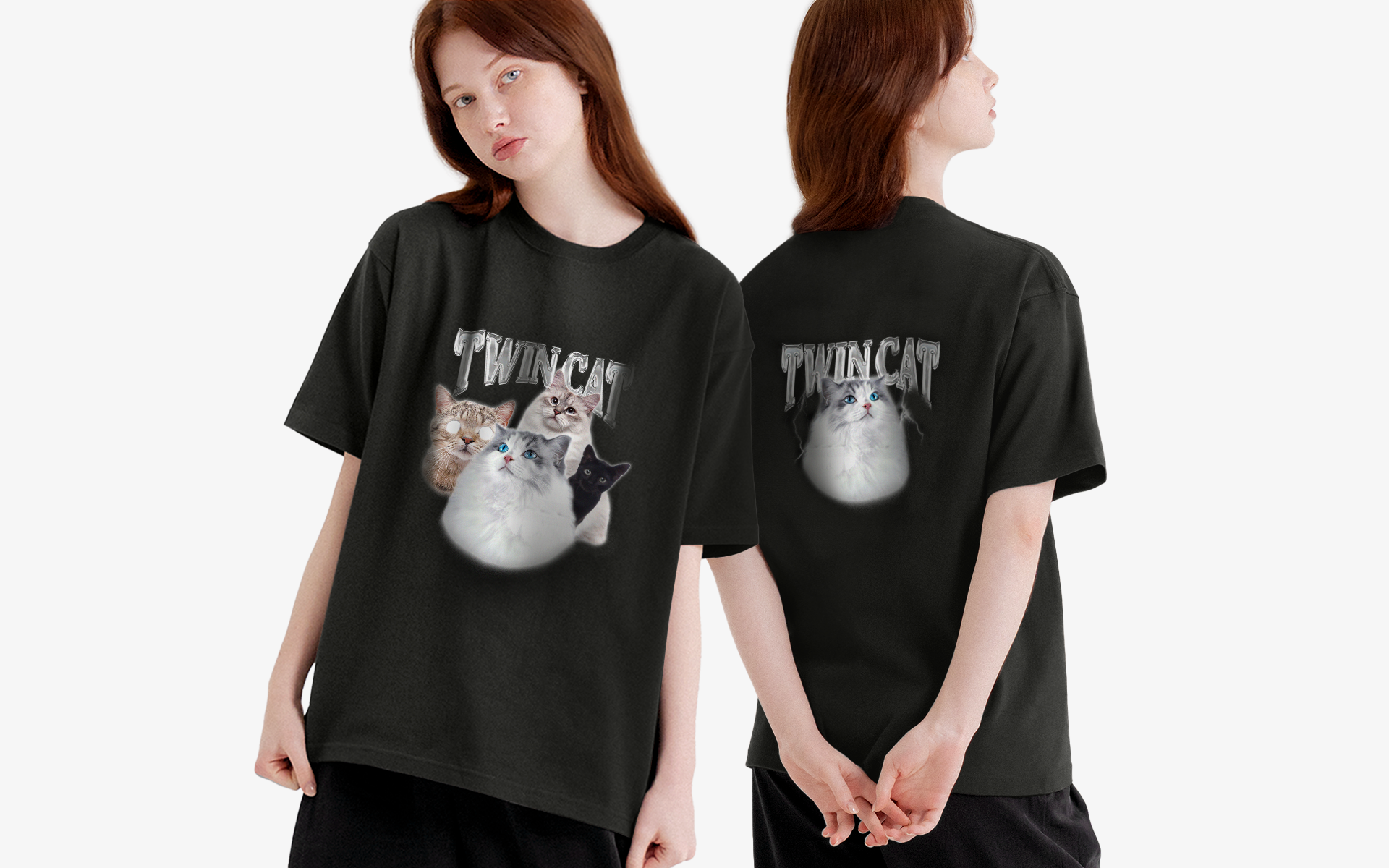 좋아하는 이미지나 의미 있는 문구를 넣어 제작한 나만의 특별한 티셔츠 마플 커스텀 제작 4411-01 헤비웨이트 오버핏 티셔츠