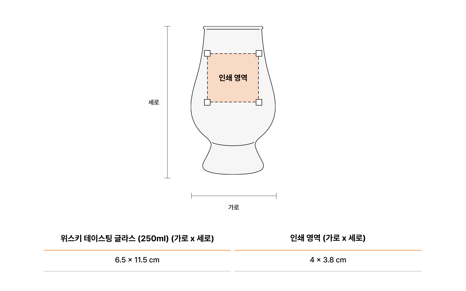 위스키 테이스팅 글라스 (250ml)-위스키 색깔을 감상할 수 있도록, 넓은 볼로 설계된 위스키 테이스팅 글라스 (250ml) 입니다.  넓은 볼 형태로 설계되어 위스키 색깔을 감상할 수 있는 위스키 테이스팅 글라스 (250ml). 손에 편안하게 잡히는 그립감. 향을 더욱 풍부하게 즐길 수 있음. 선명한 커스텀 풀 컬러 인쇄가 가능해 개인 맞춤 디자인으로 특별한 메시지를 담아 제작할 수 있음. 소상공인, 동호회, 개인 선물용으로 최적화된 아이템입니다. 커스텀 제작 상품, 마플