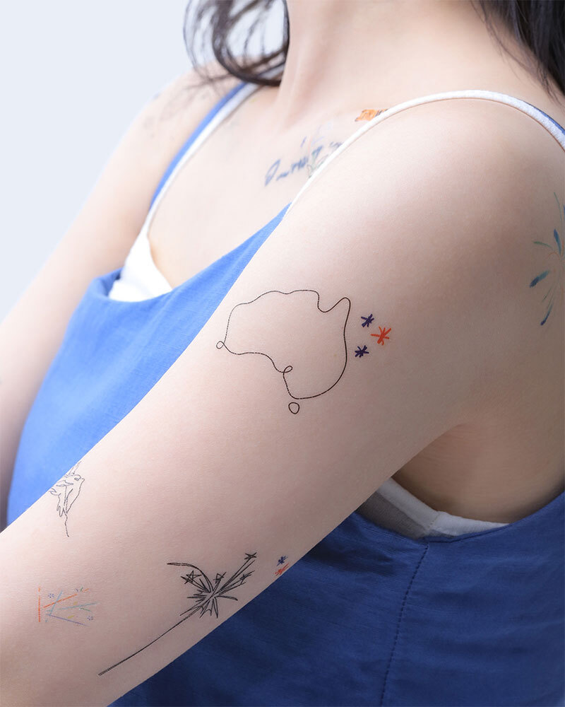 タトゥーシール (130x180) (4枚) カスタマイズ - オンラインで簡単制作