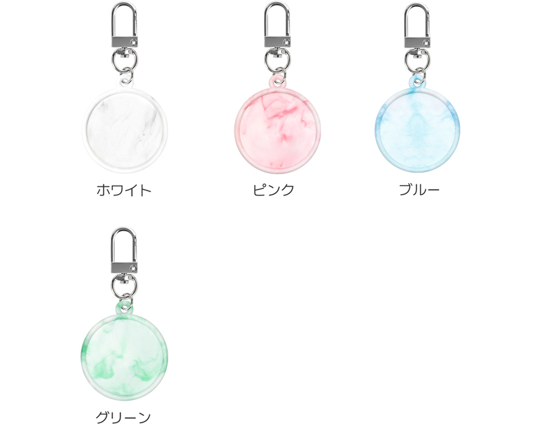 円形 リサイクル プラスチック キーリング カスタマイズ - オンライン