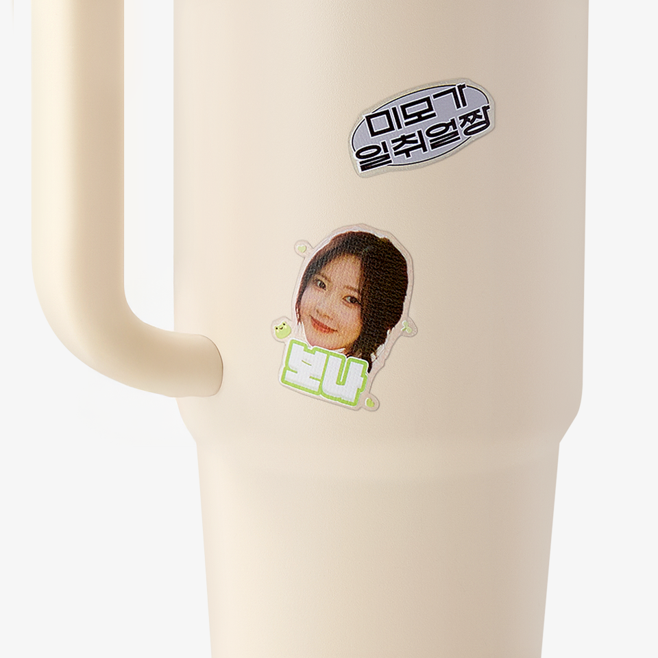 생활 방수 기능으로 내구성이 뛰어난 커스텀 띠부 스티커, 텀블러·다이어리·휴대폰 부착용 맞춤형 스티커 제작