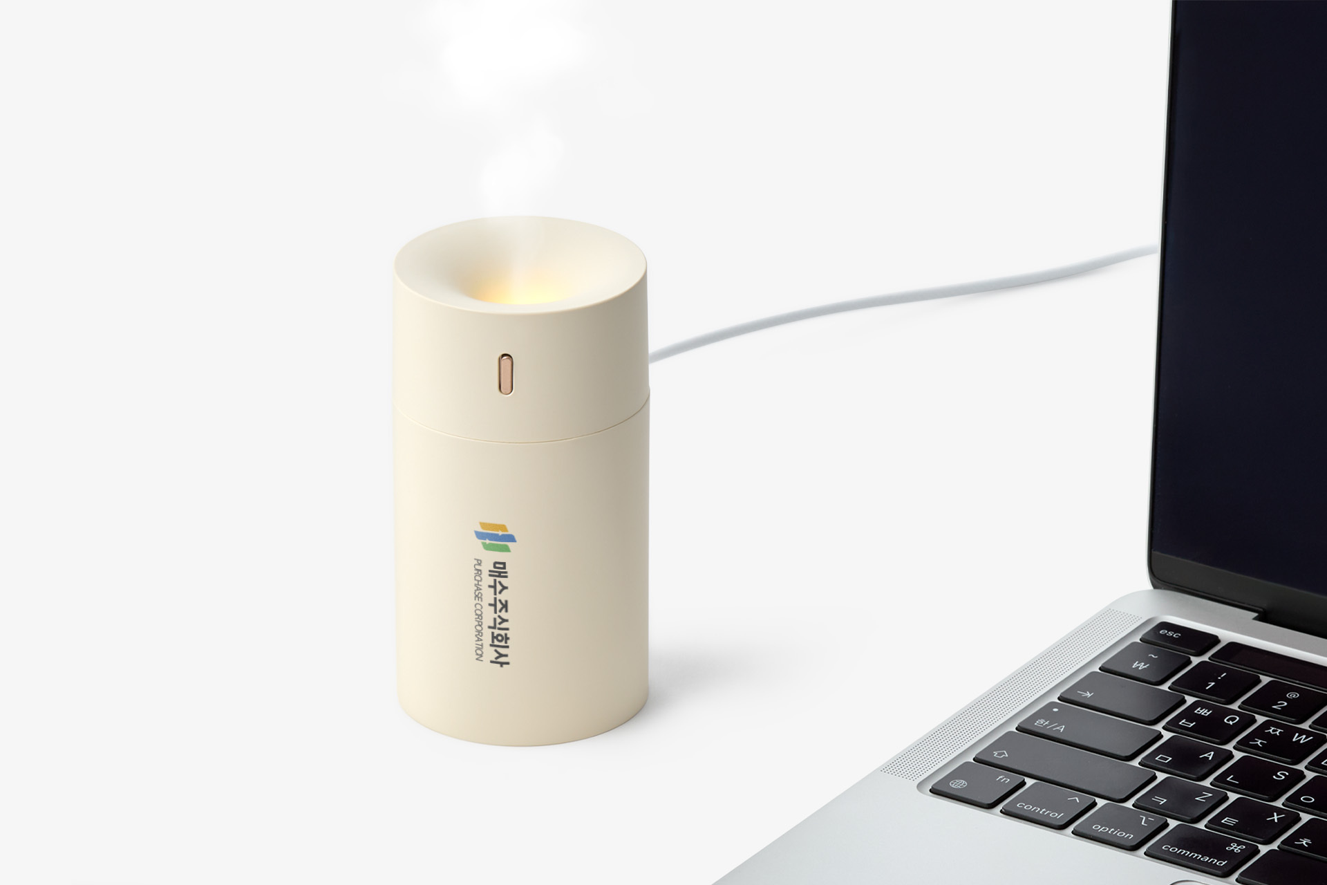 에어미니 휴대용 가습기 커스텀 제작 컴팩트 사이즈와 풀컬러 인쇄 로고로 사무용 행사용 굿즈로 활용하기 좋은 미니 가습기