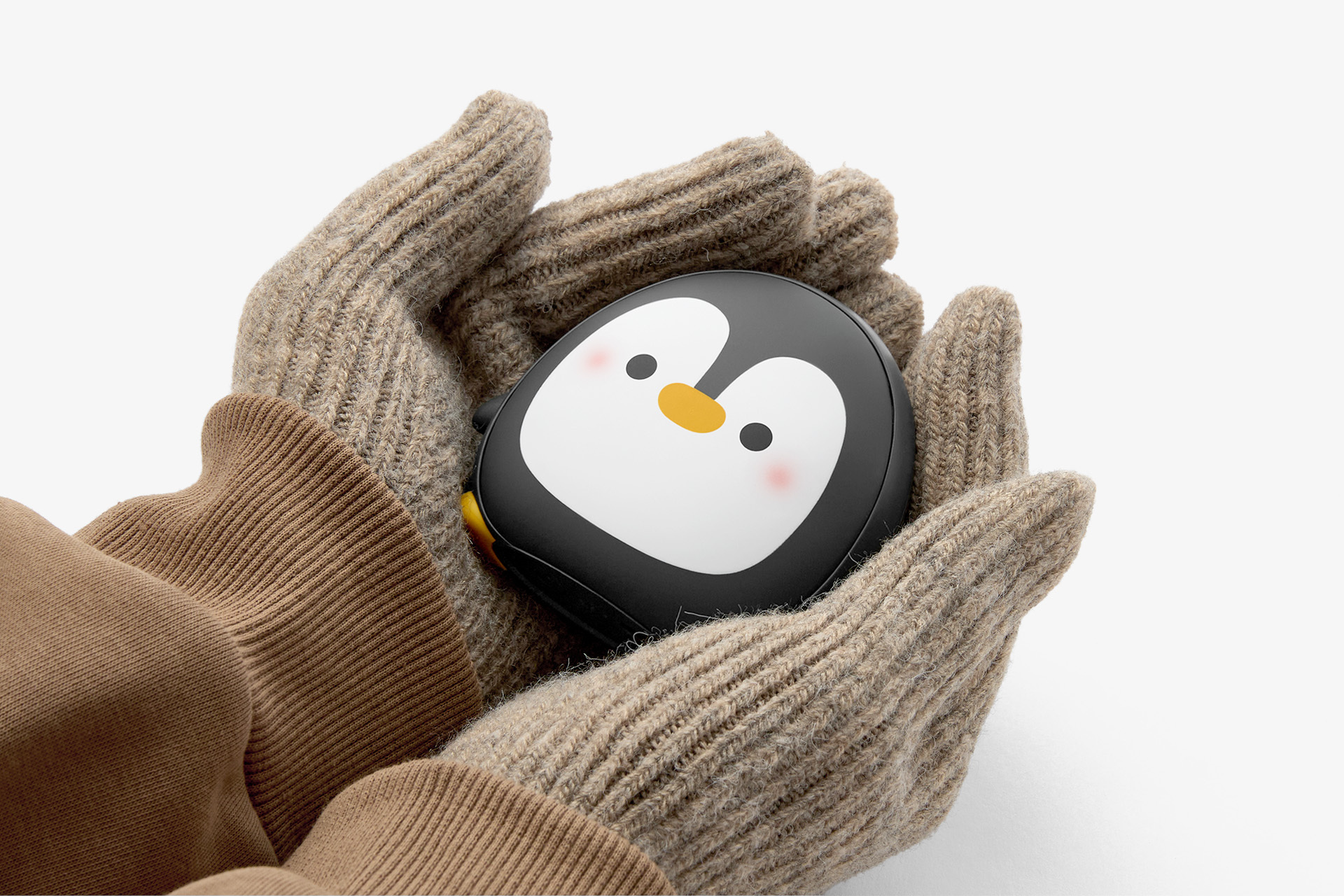 커스텀 제작이 가능한 양면 발열 뚠뚠 펭찌 손난로 보조배터리 휴대용 아이템