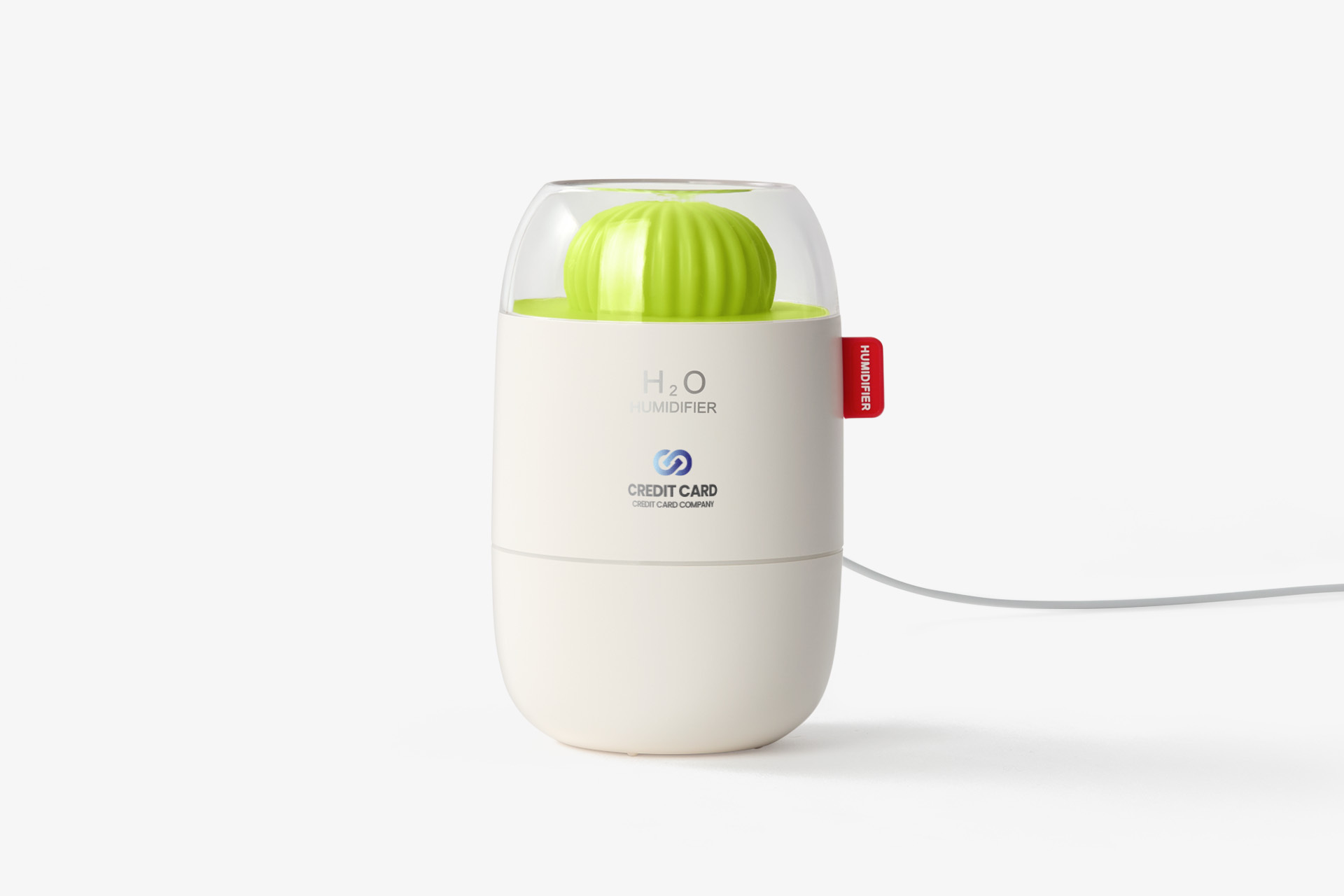 커스텀 가습기 제작 선인장 캡 디자인 미니 가습기 풍부한 분사력과 LED 무드등으로 상쾌한 공간 연출