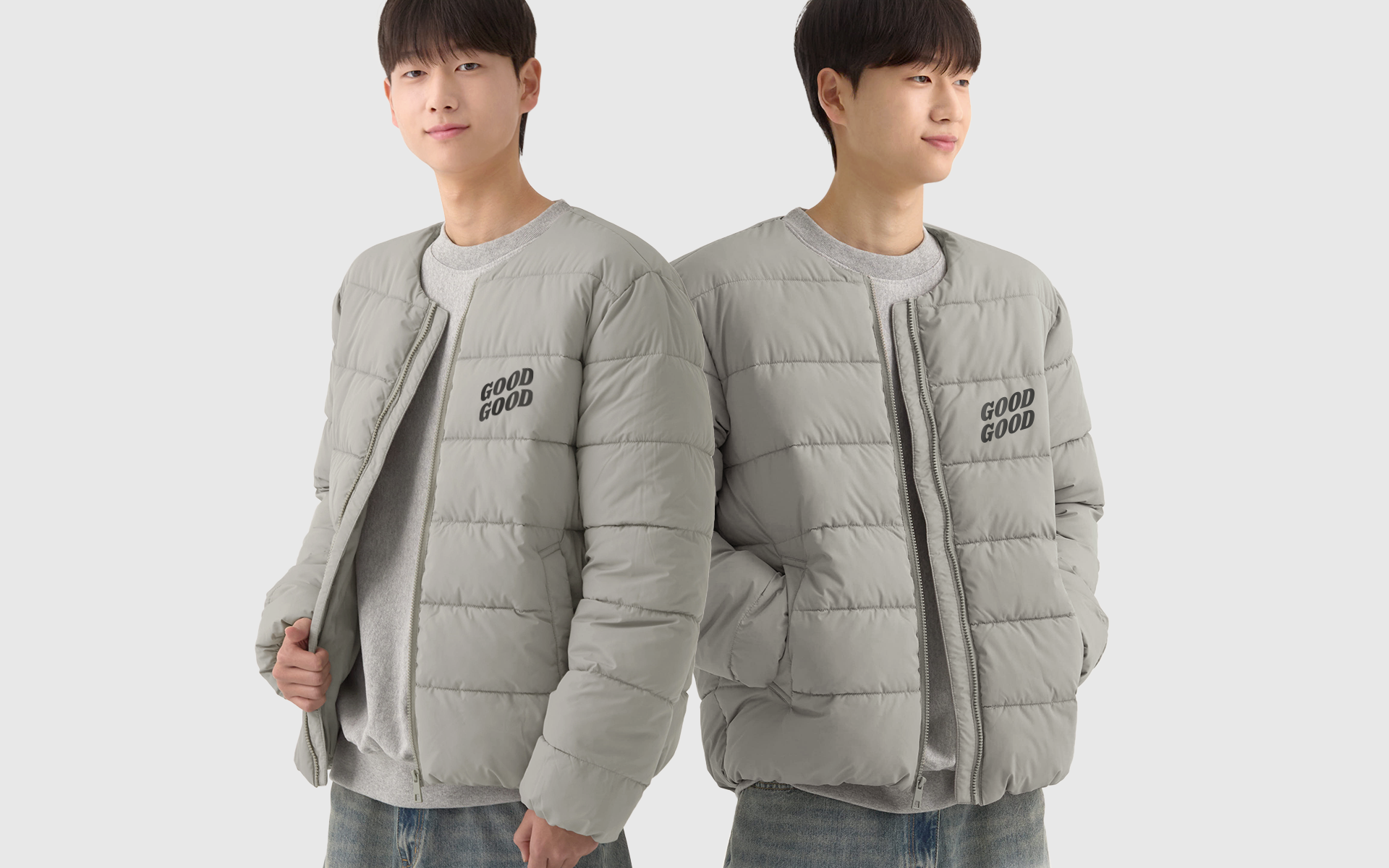 웰론 보온 재킷 커스텀 제작, 팀 로고와 문구를 넣어 쌀쌀한 날씨에도 입기 좋은 맞춤 단체 아우터 디자인