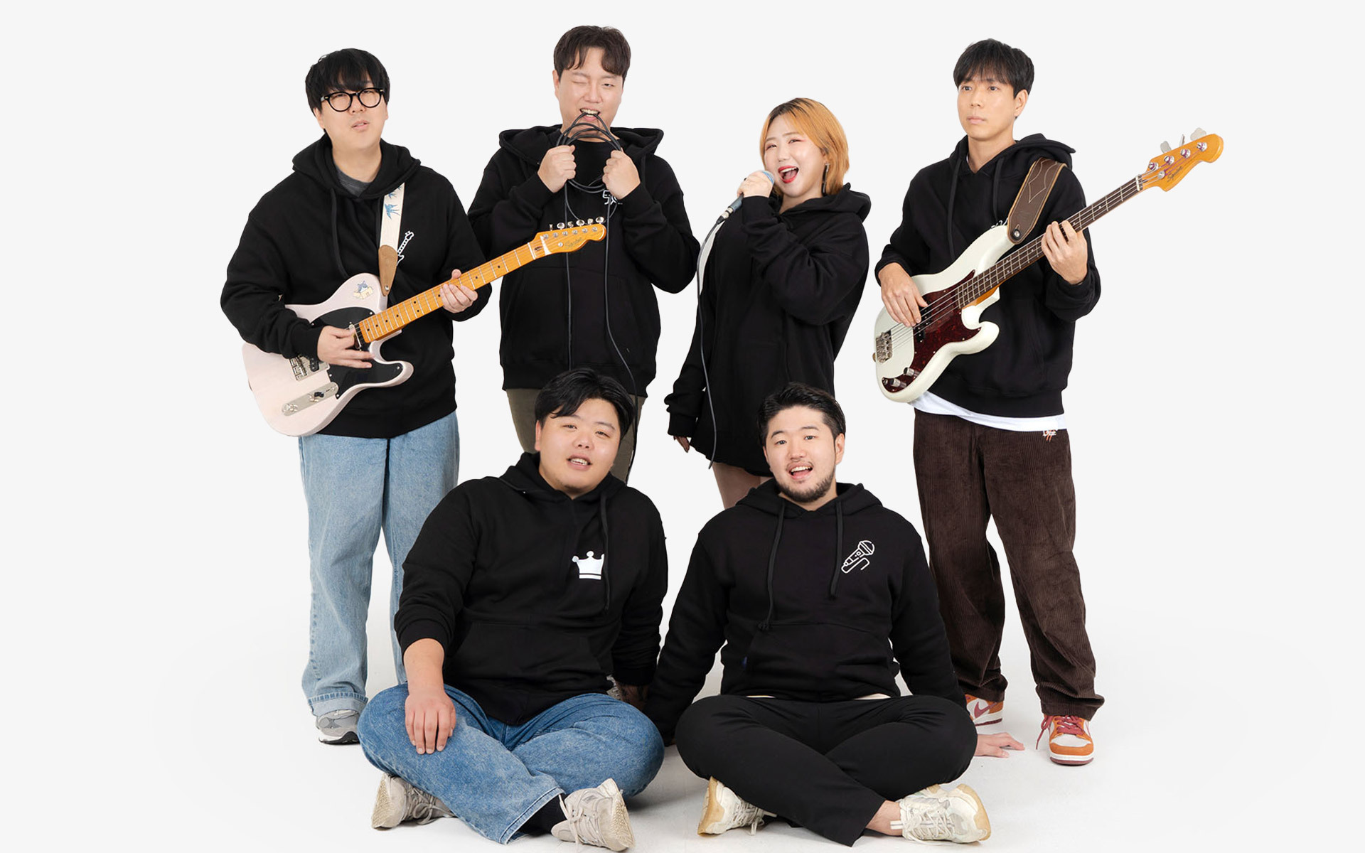 프린트스타 드라이 기모 후드티, 밴드 공연팀 맞춤 유니폼으로 소속감과 팀워크를 높이는 커스텀 후디, 5장부터 단체 할인 적용