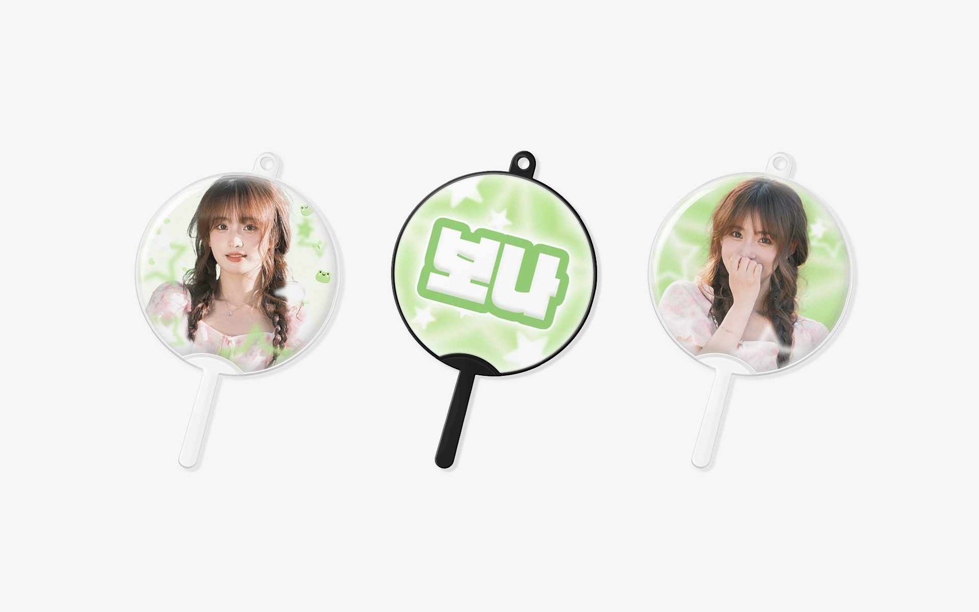 커스텀 제작 이미지 피켓 키링, 귀여운 사이즈로 가방이나 소품에 걸어 휴대하며 언제나 최애와 함께할 수 있는 응원 굿즈