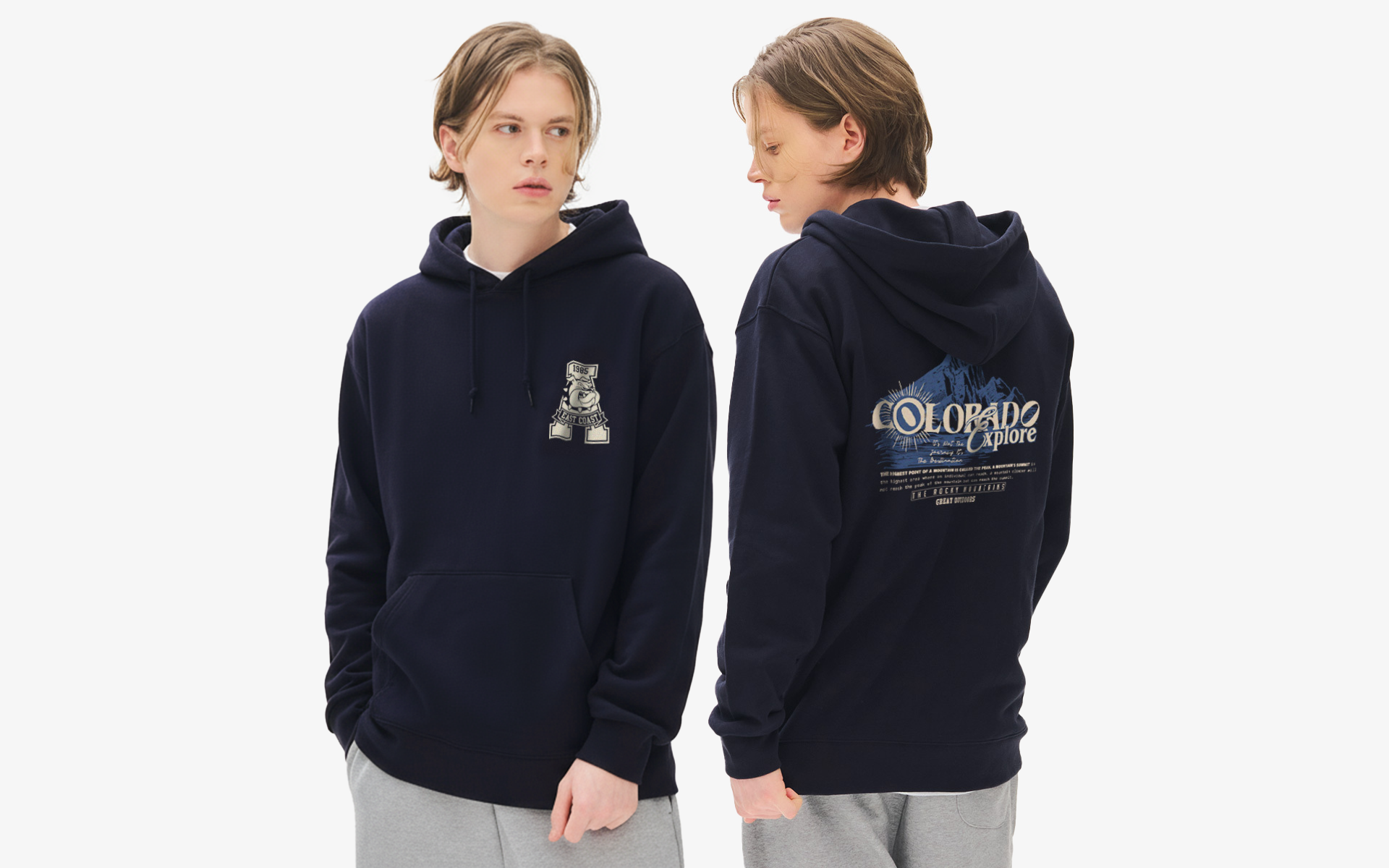 프린트스타 라이트 드라이 기모 후드티, 기모 안감으로 따듯하게 착용 가능한 아이템