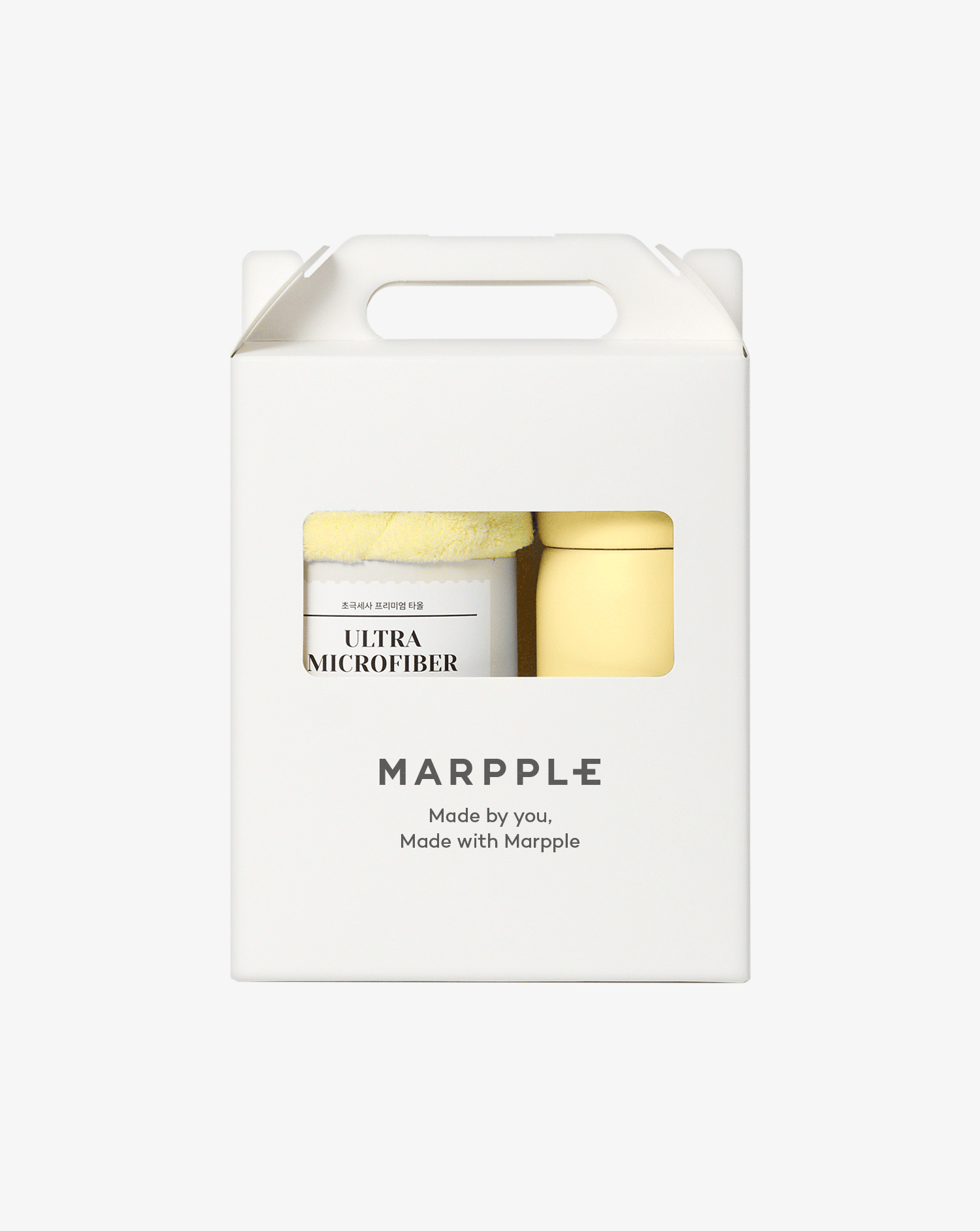 모닝 텀블러 + 수건 세트 (실크 1도)