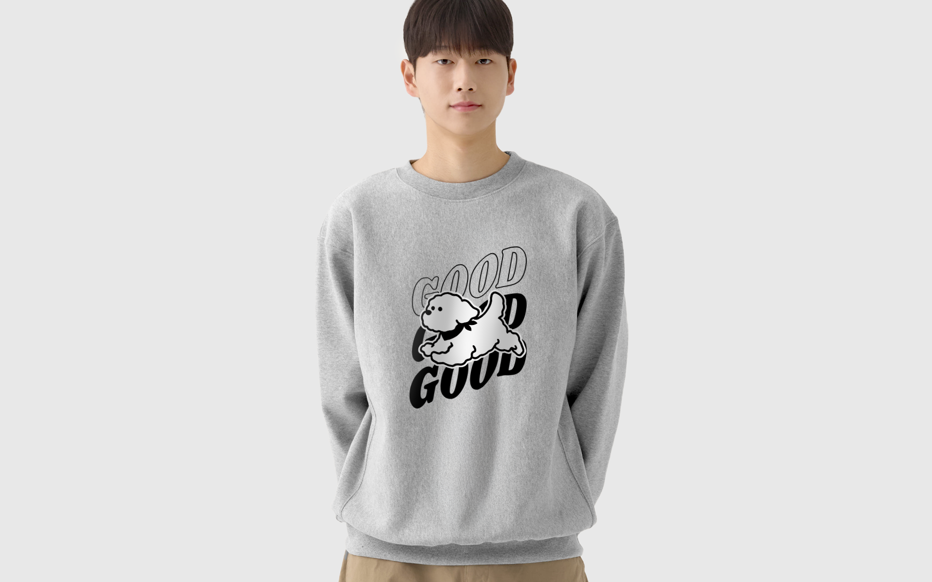 5764-01 슈퍼 헤비웨이트 맨투맨 (기모)-12oz 두께의 410g 중량으로 헤비웨이트 기모 맨투맨입니다. 오래 입어도 핏이 흐트러지지 않고, 묵직한 착용감이 느껴지는 헤비웨이트 맨투맨. 12oz·410g 기모 원단에 리버스 위브 구조를 적용해 수축을 줄였으며, 립 사이드 패널과 더블 스티치 마감으로 실루엣 안정성을 높였습니다. 데일리부터 단체복까지 커스텀 제작 상품, 마플