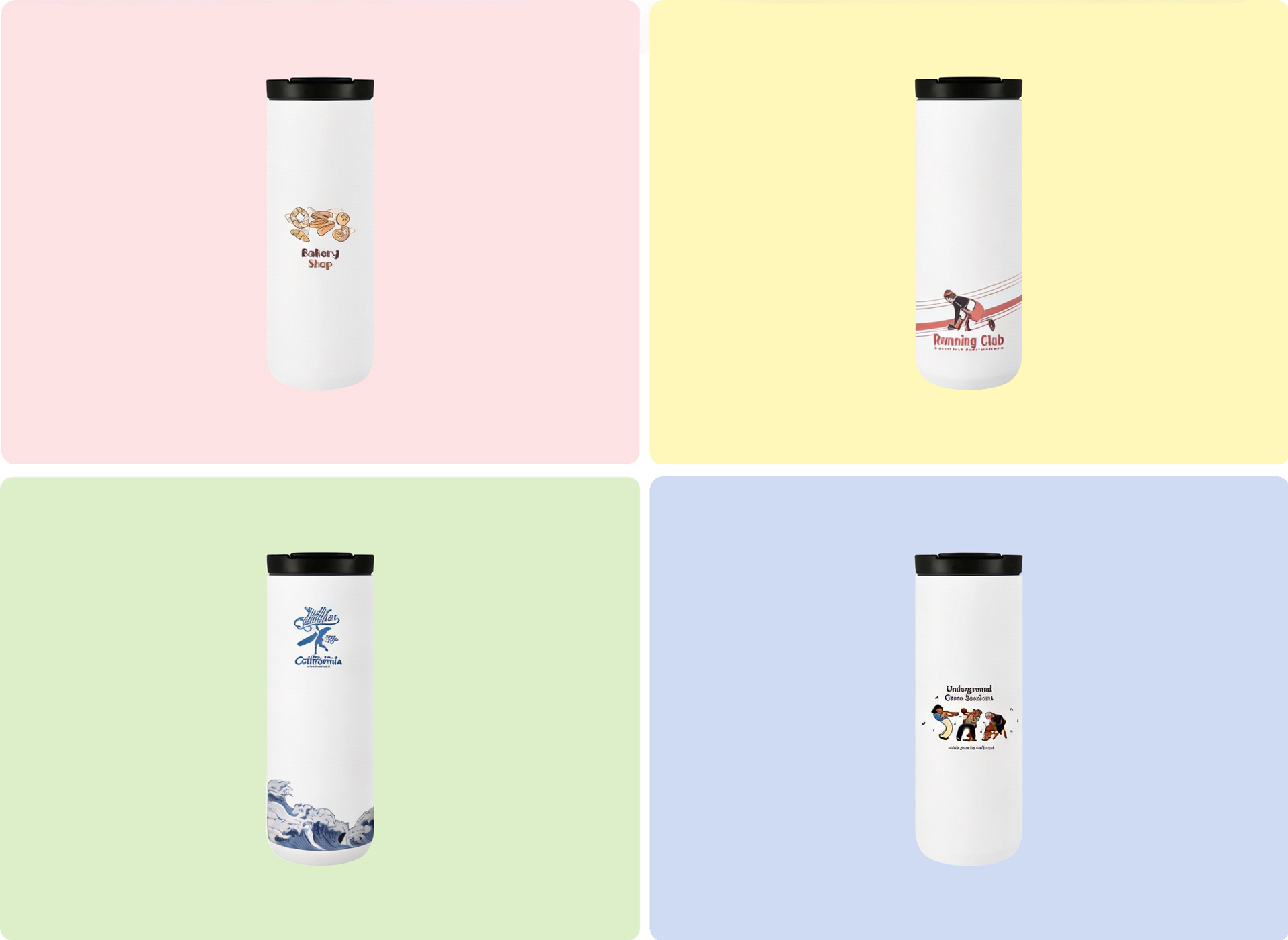 풀컬러 인쇄로 원하는 이미지를 구현할 수 있는 마플 커스텀 제작 슬림 스텐 텀블러