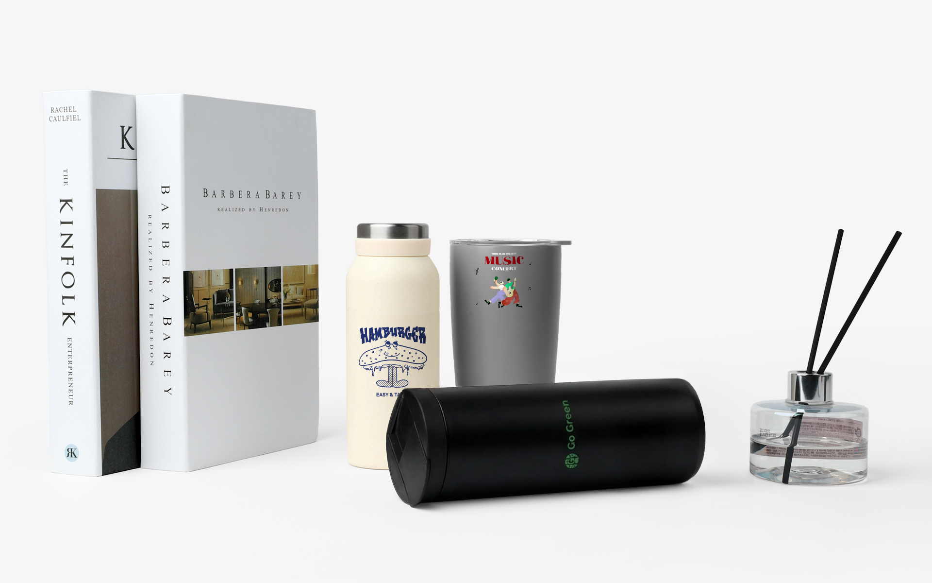 홍보 효과가 뛰어난 텀블러로 웰컴키트, 굿즈, 답례품으로 활용도가 높은 마플 커스텀 제작 슬림 스텐 텀블러