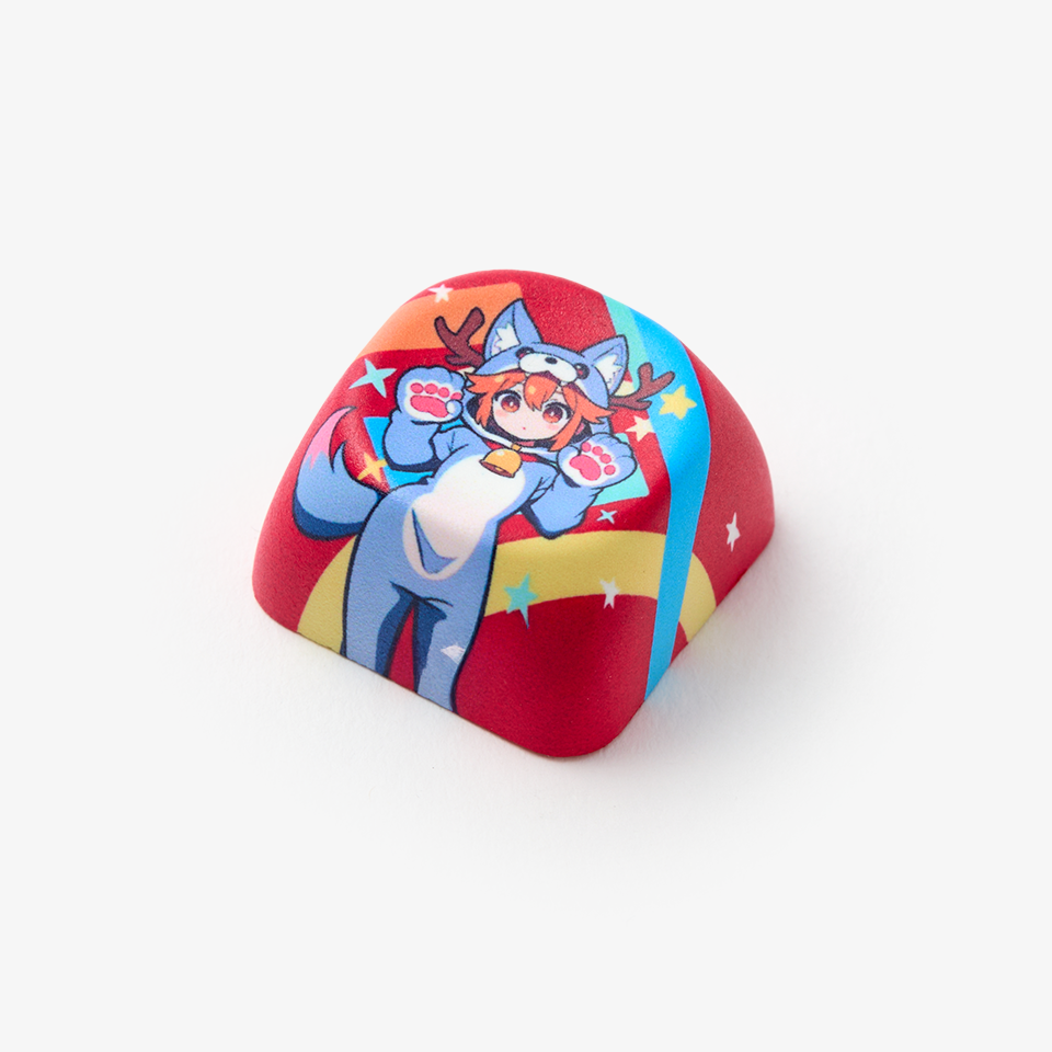 MOA 키캡 키링 커스텀 제작, 전면 풀 전사 인쇄로 원하는 이미지를 풀 컬러로 구현, 선명한 키캡 키링 굿즈 제작