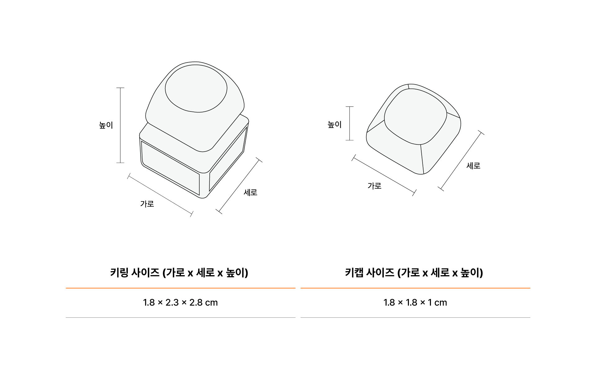 MOA 키캡 키링 (1구)-부드러운 곡선이 특징인 MOA 키캡과 결합한 형태의 1구 키링입니다. 둥근 실루엣의 MOA 키캡을 결합한 1구 키캡 키링으로 나만의 개성을 표현해 보세요. 가방, 열쇠, 파우치에 가볍게 달아 일상 속 포인트 아이템으로 활용하기 좋으며 커스텀 제작 상품, 마플