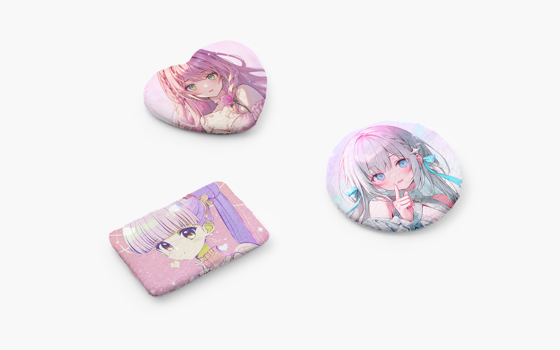 커스텀 제작이 가능한 벨보아 핀버튼으로 원하는 사진, 캐릭터를 1개부터 제작이 가능한 유니크한 벨보아 핀버튼이에요.