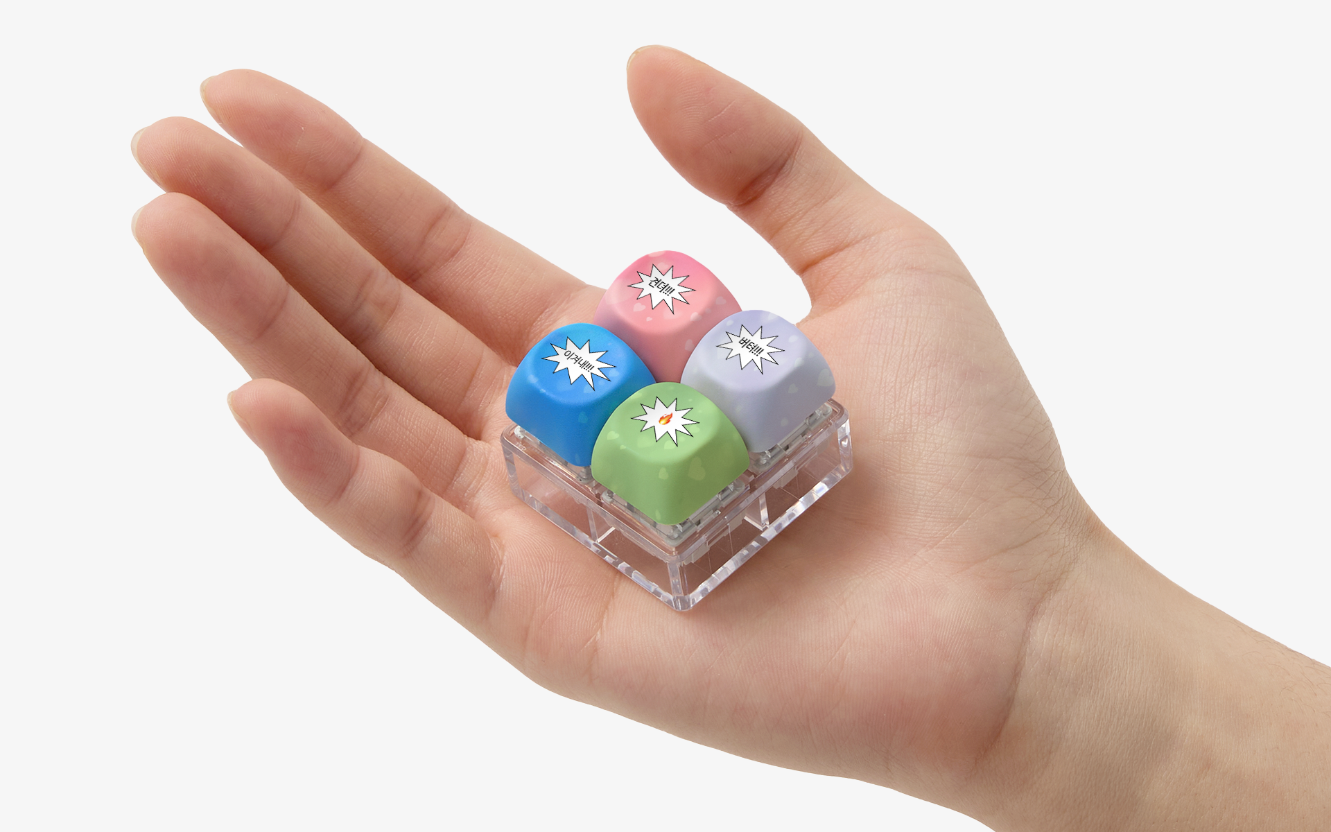 MOA 키캡 키링 커스텀 제작, 딸깍거리는 키캡 촉감과 소리의 재미, 가방 열쇠 파우치에 감각적인 포인트 굿즈 제작