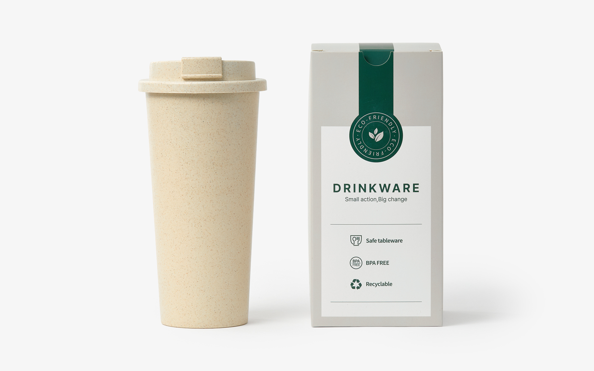 친환경 리유저블 텀블러 630ml-친환경 리유저블 텀블러는 버려지는 커피 찌꺼기를 재활용한 소재를 활용해 제작되어, 일상 속에서 보다 가치 있게 사용할 수 있는 아이템입니다.  친환경 커피가루 텀블러는 커피박을 활용해 만든 630ml 텀블러로, 뚜껑이 함께 구성되어 음료를 더욱 깔끔하고 편리하게 휴대할 수 있습니다. 친환경 소재와 실용적인 디자인을 갖춰 사무실, 차량 커스텀 제작 상품, 마플