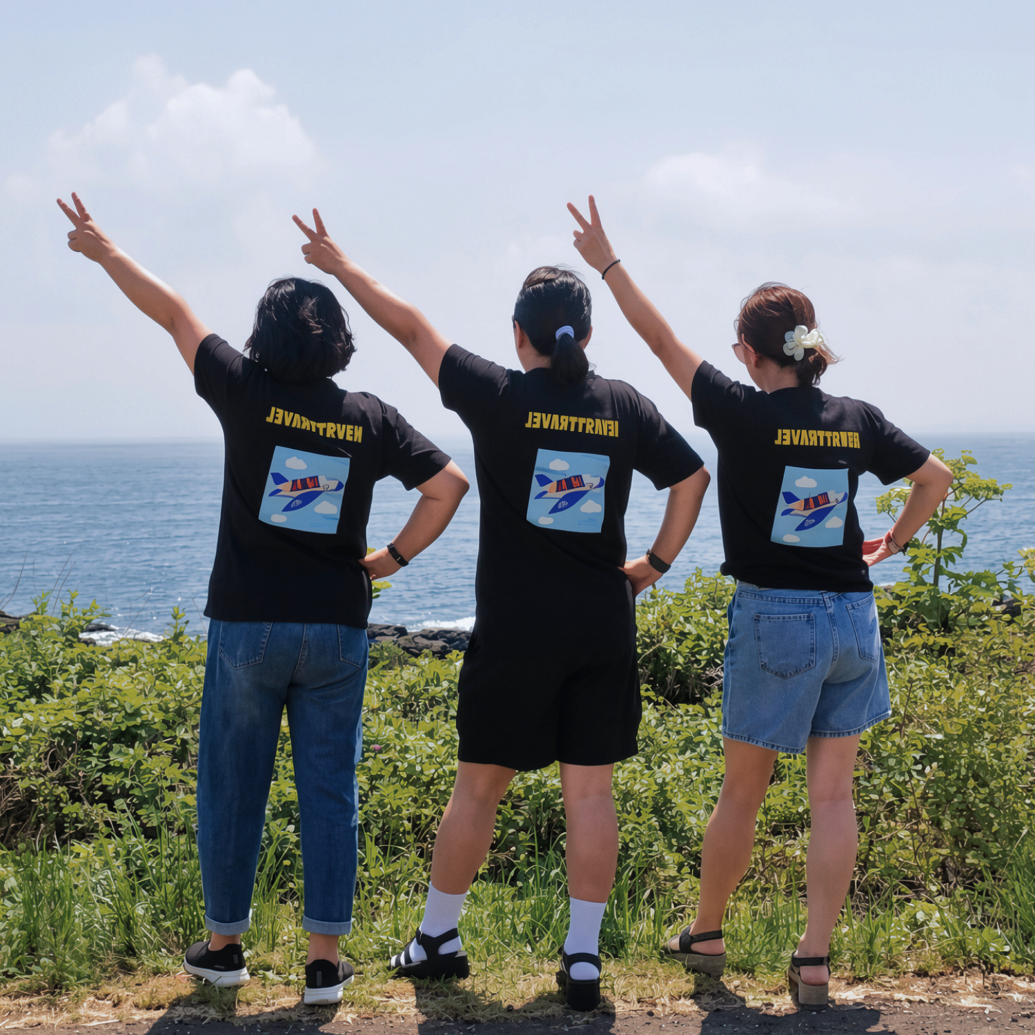 모녀 여행 단체티, 일본 여행 단체티