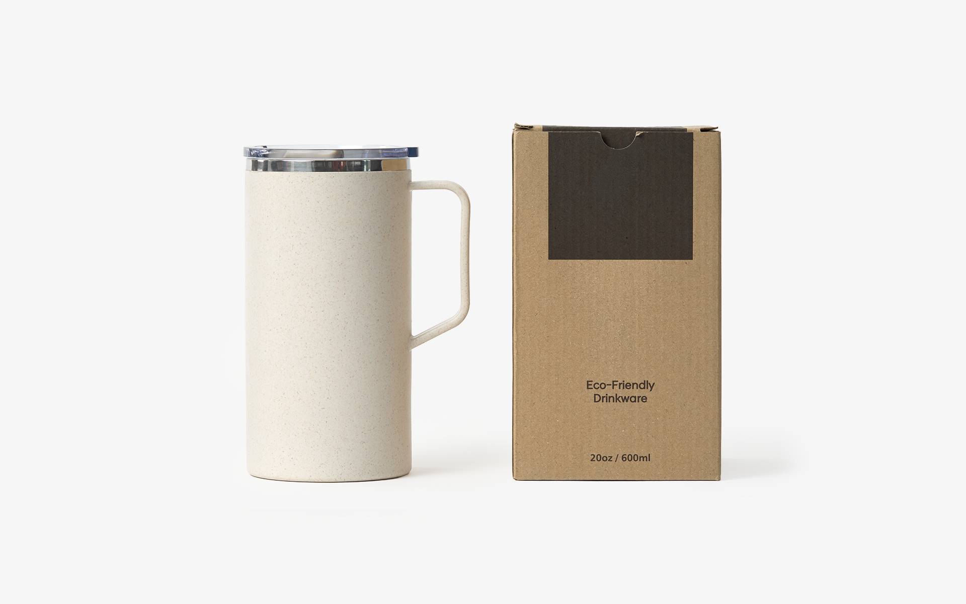 친환경 대용량 머그컵 600ml-친환경 대용량 머그컵 600ml는 넉넉한 용량과 편안한 손잡이 형태로 일상에서 실용적으로 사용하기 좋은 텀블러입니다. 친환경 리유저블 텀블러는 커피박을 활용해 만든 600ml 용량으로, 내부에는 스테인리스 304 소재를 사용해 더욱 위생적이고 깔끔하게 음료를 즐길 수 있습니다. 가볍고 편리한 사용감과 깔끔한 디자인으로 커피, 차 커스텀 제작 상품, 마플