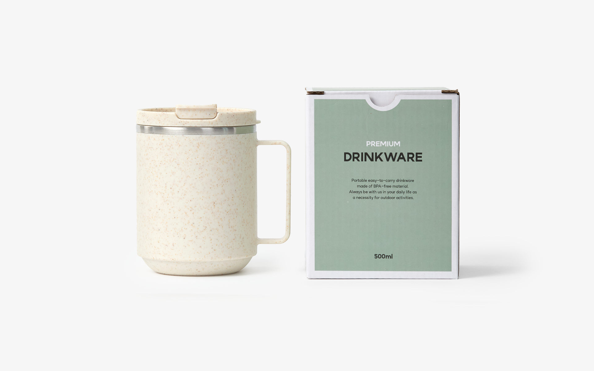 친환경 머그컵 500ml-친환경 머그컵 500ml은 커피박을 활용한 친환경 소재로 제작되어 일상 속에서 더욱 의미 있게 사용할 수 있는 머그입니다. 친환경 머그컵 500ml는 커피박을 활용한 친환경 인증 제품으로, 일상 속에서 더욱 의미 있게 사용할 수 있는 머그컵입니다.  넉넉한 500ml 용량과 166g의 가벼운 무게로 보온·보냉 기능을 갖춰 커피, 차 커스텀 제작 상품, 마플