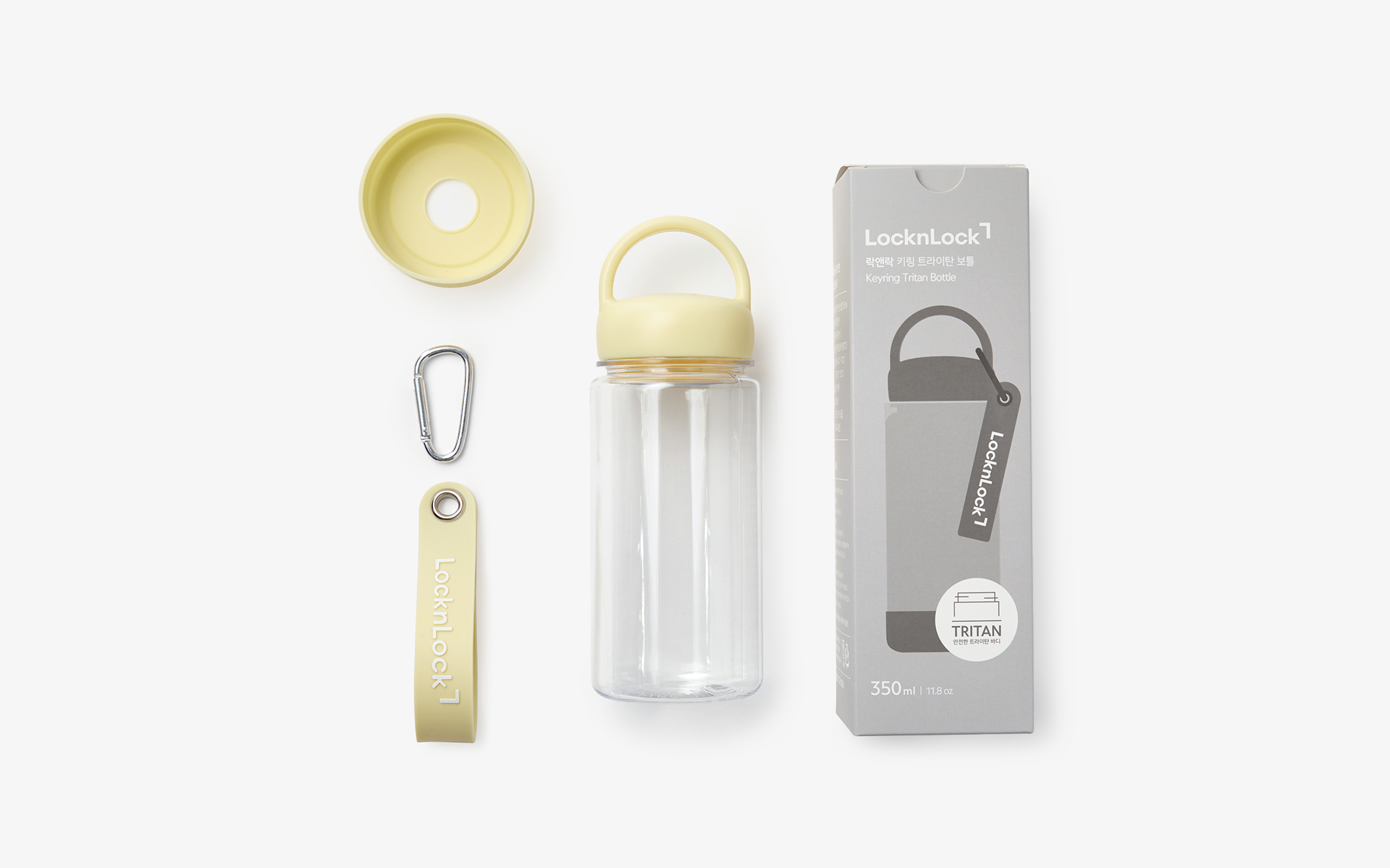 락앤락 트라이탄 물병 350ml-락앤락 트라이탄 물병 350ml는 가볍고 편안한 사용감을 갖춘 제품으로, 일상 속에서 부담 없이 활용하기 좋습니다. 안정적으로 닫아 사용할 수 있는 구조와 실용적인 용량으로 다양한 상황에서 편리하게 사용할 수 있습니다. 심플하고 깔끔한 디자인으로 데일리 물병으로 자연스럽게 어울리는 아이템입니다. 락앤락 트라이탄 물병 350ml, 가볍고 휴대하기 좋은 데일리 물병입니다. 들고 다니기 편한 탑 핸들 스크류 캡과 탈부착 가능한 실리콘 네임택 키링, 충격 및 미끄러움 방지 실리콘 하단 커버를 적용한 락앤락 트라이탄 물병입니다. BPA FREE 안전 소재로 가볍고 실용적으로 사용할 수 있습니다. 커스텀 제작 상품, 마플