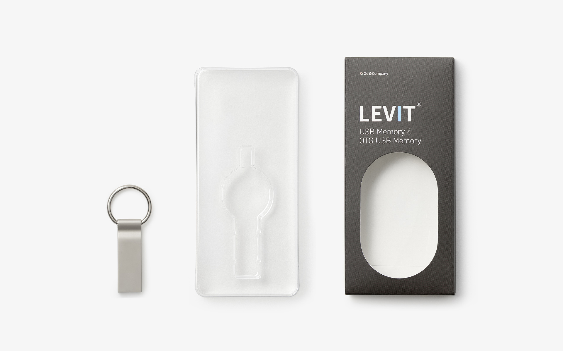 메탈 고리형 USB 2.0 메모리-원하는 곳에 걸어 안전하게 보관할 수 있는 고리형 디자인의 USB 메모리입니다. undefined 커스텀 제작 상품, 마플