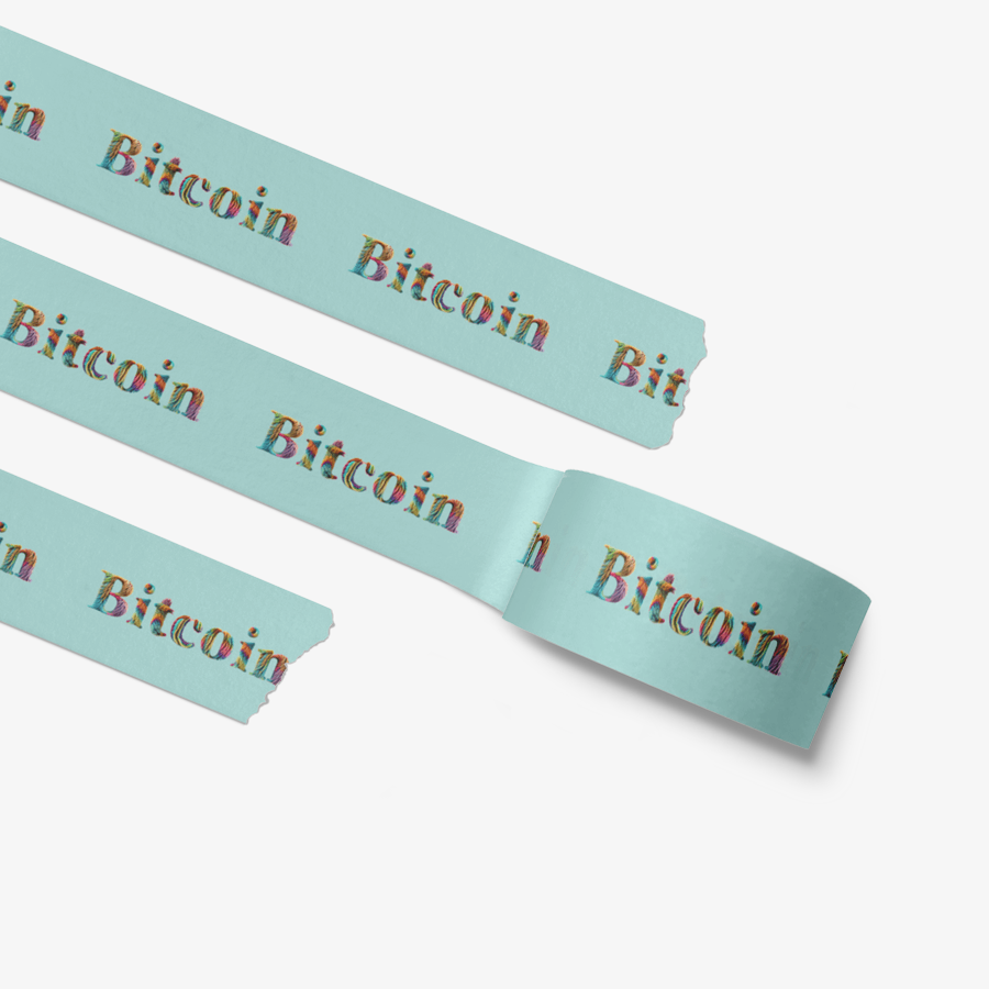 토큰포스트 굿즈샵 Bitcoin Bitcoin Fur Printing Tape ㅣ MARPPLESHOP