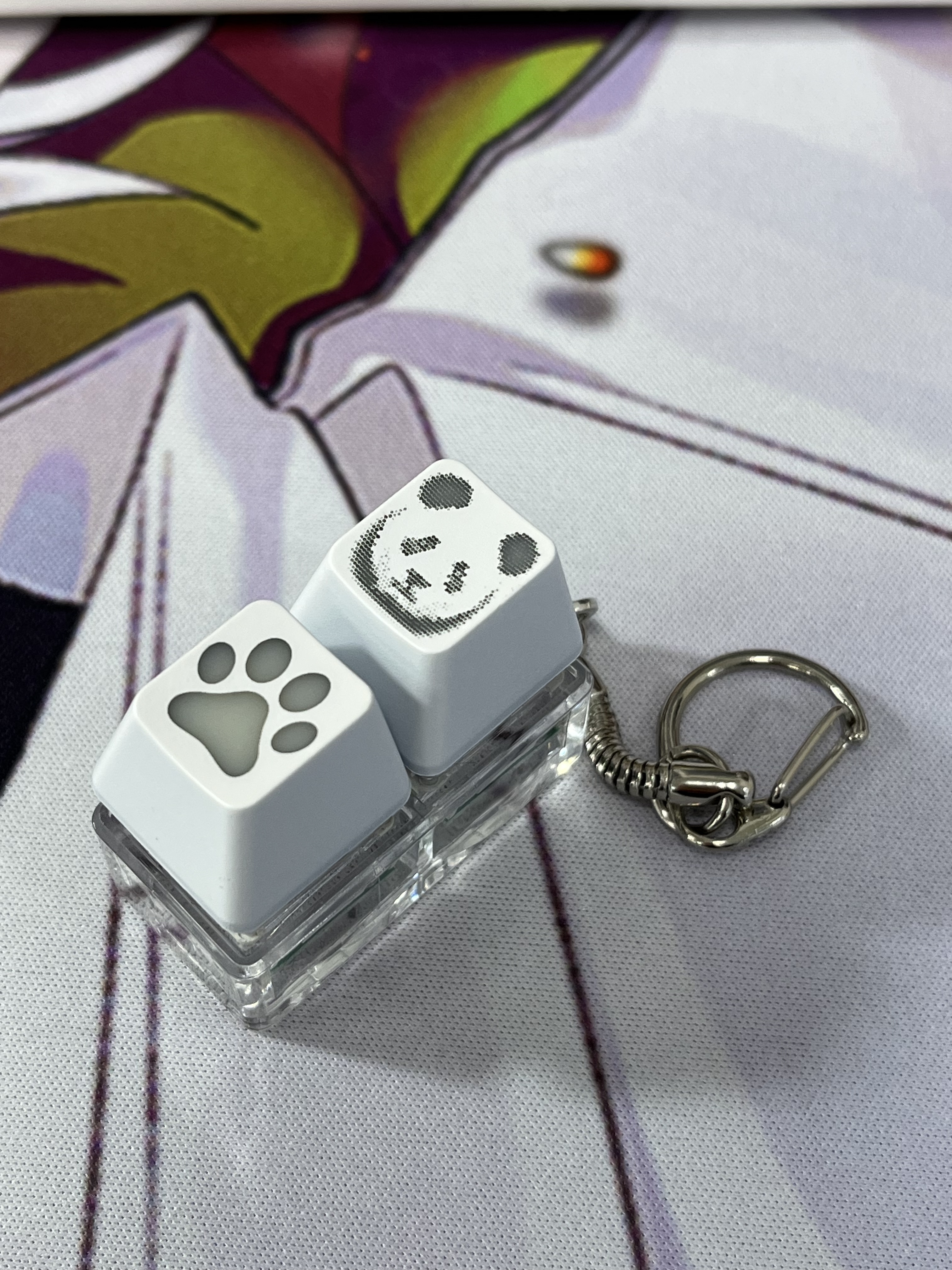 LED Keycap Keyring White (2 unit) Online Customization | MARPPLE