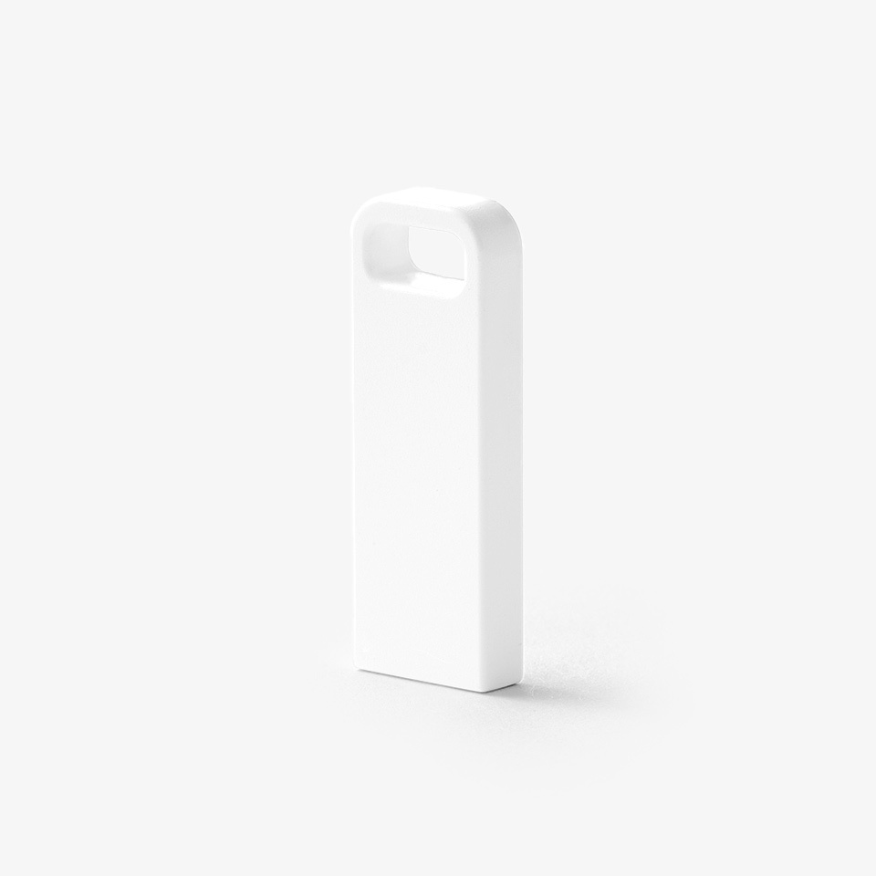 화이트 스틱형 USB 2.0 메모리-화이트 컬러의 미니멀한 바디에 원하는 디자인을 UV 인쇄로 선명하게 표현할 수 있는 USB 메모리입니다. undefined 커스텀 제작 상품, 마플