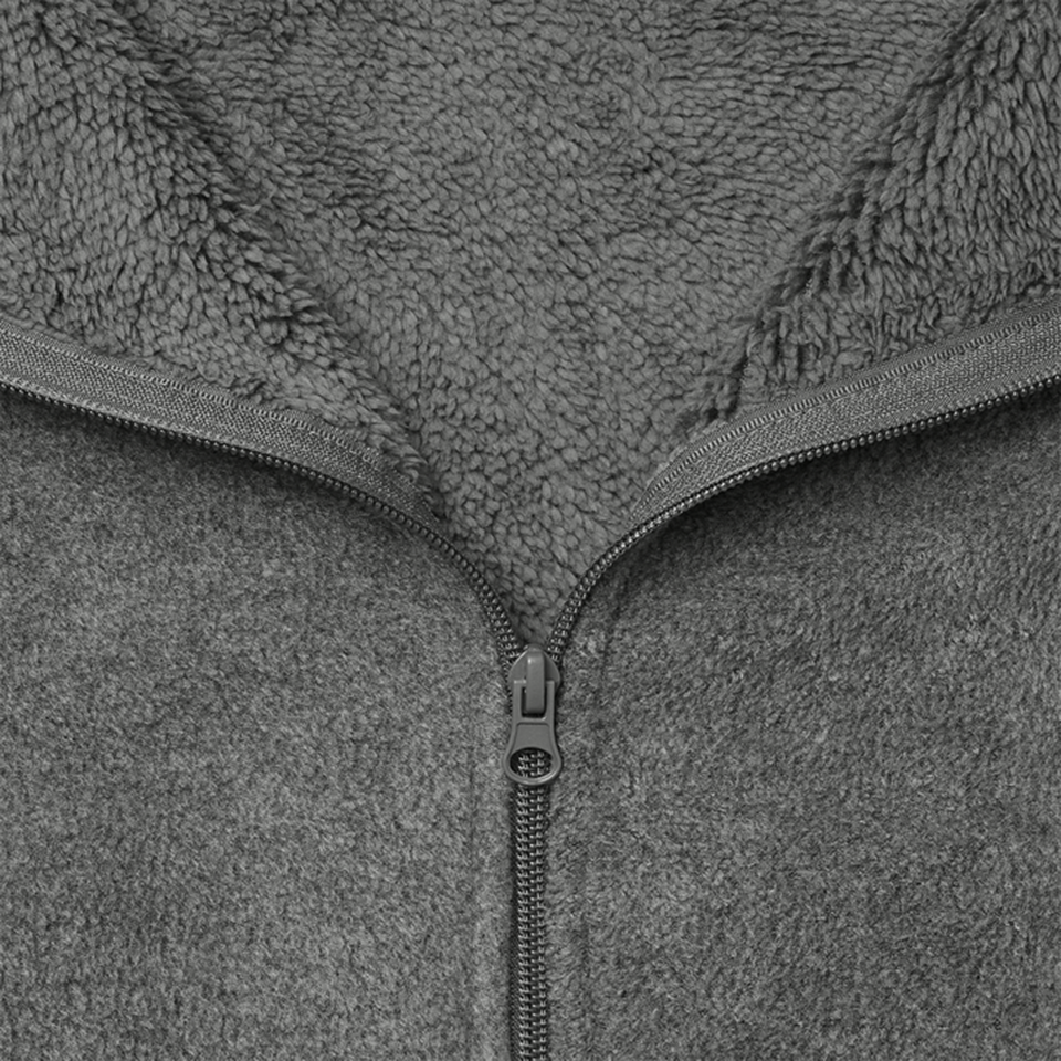 베이직 본딩 후리스 조끼(기모) 커스텀 제작, 후리스 겉감과 융털 안감을 결합한 본딩 구조로 더욱 따뜻하고 포근한 착용감을 제공하는 보온성 디테일