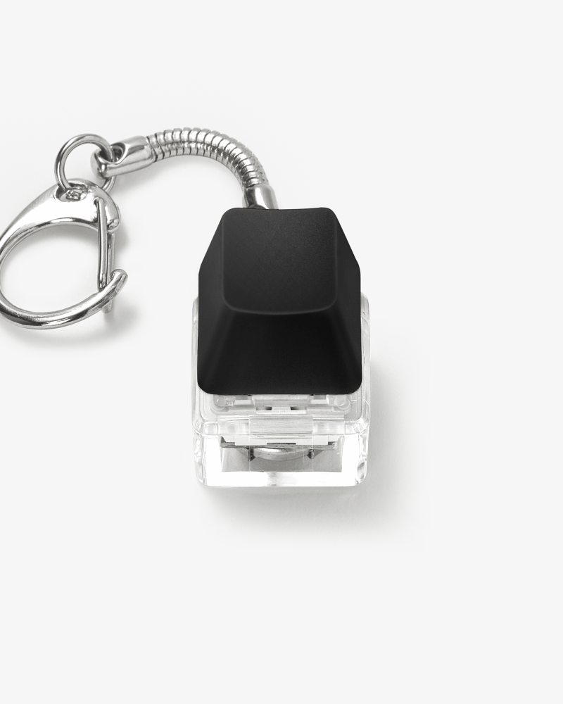 LED Keycap Keyring Black (1 unit)