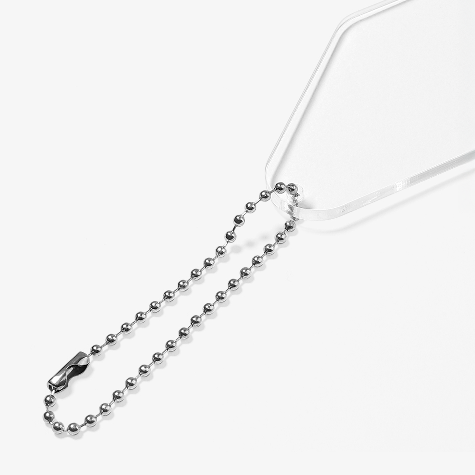 마플 아크릴 호텔 키링 커스텀 제작, 견고하고 편리한 실버 볼 체인 연결 구성