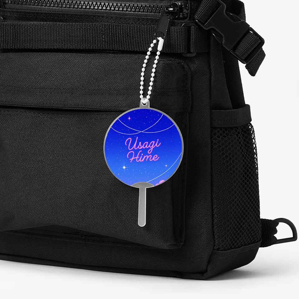 커스텀 제작 미니 이미지 피켓 키링, 귀여운 사이즈로 백팩이나 에코백에 걸어 팬심을 표현하고 일상을 반짝이게 해주는 응원 굿즈