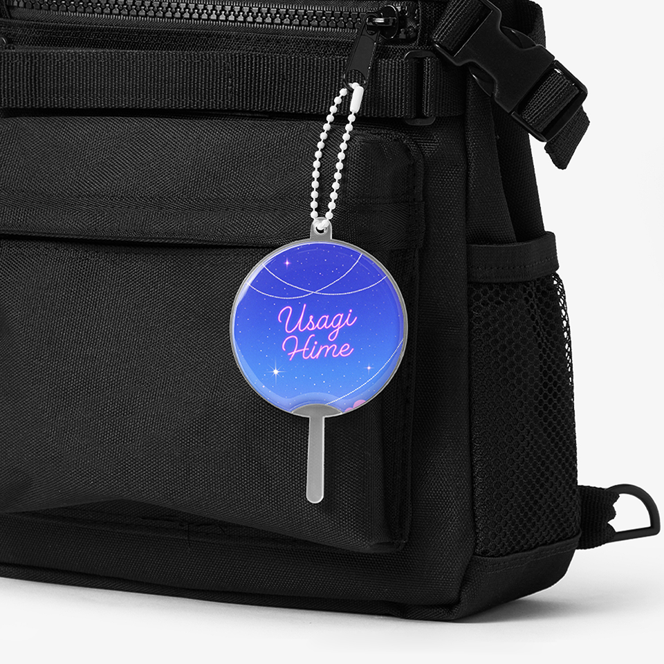 커스텀 제작 미니 이미지 피켓 키링, 귀여운 사이즈로 백팩이나 에코백에 걸어 팬심을 표현하고 일상을 반짝이게 해주는 응원 굿즈