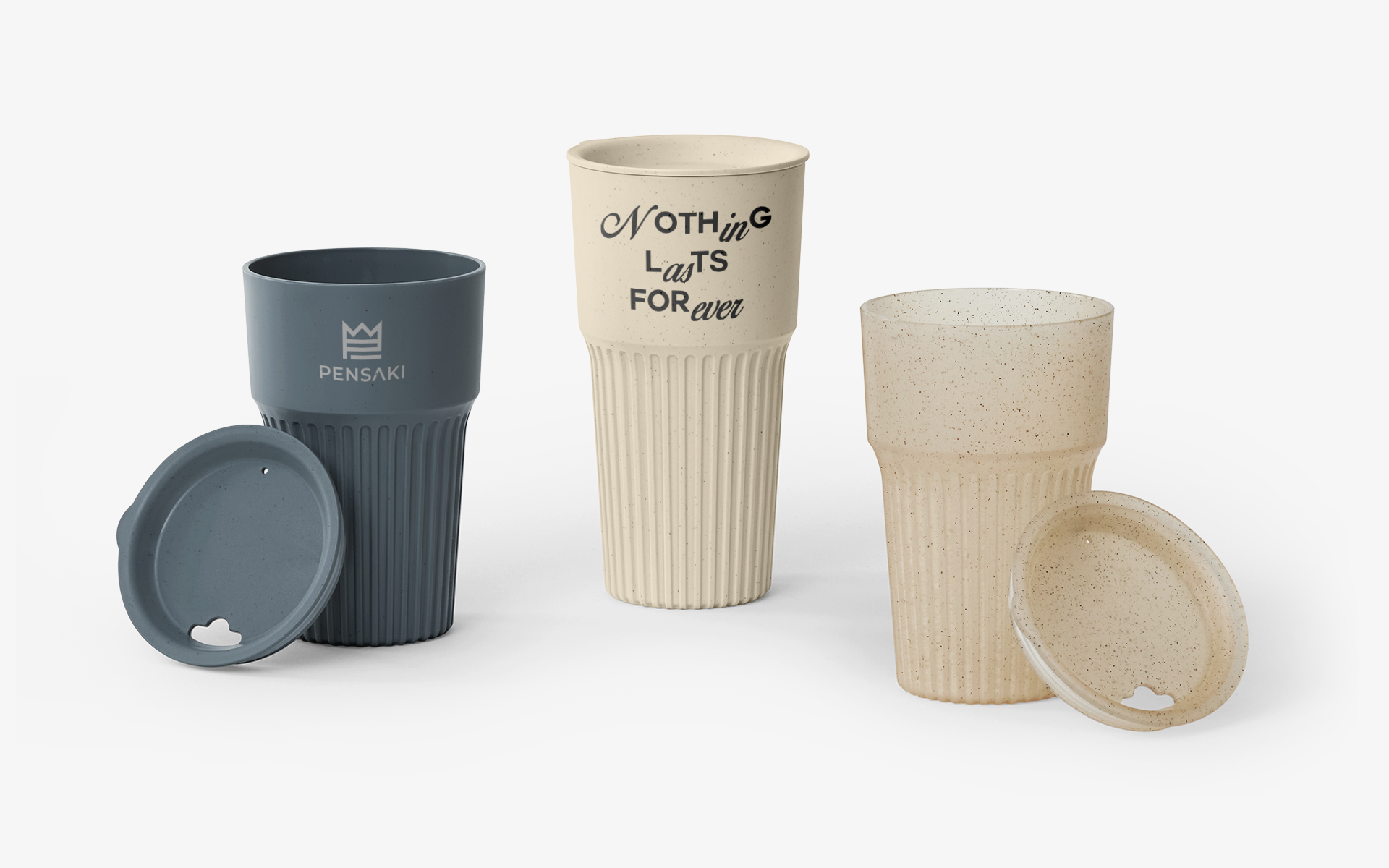 커피박 업사이클 소재로 제작된 친환경 리유저블 텀블러 600ml 제품, 차량용 컵홀더 사용 가능한 텀블러