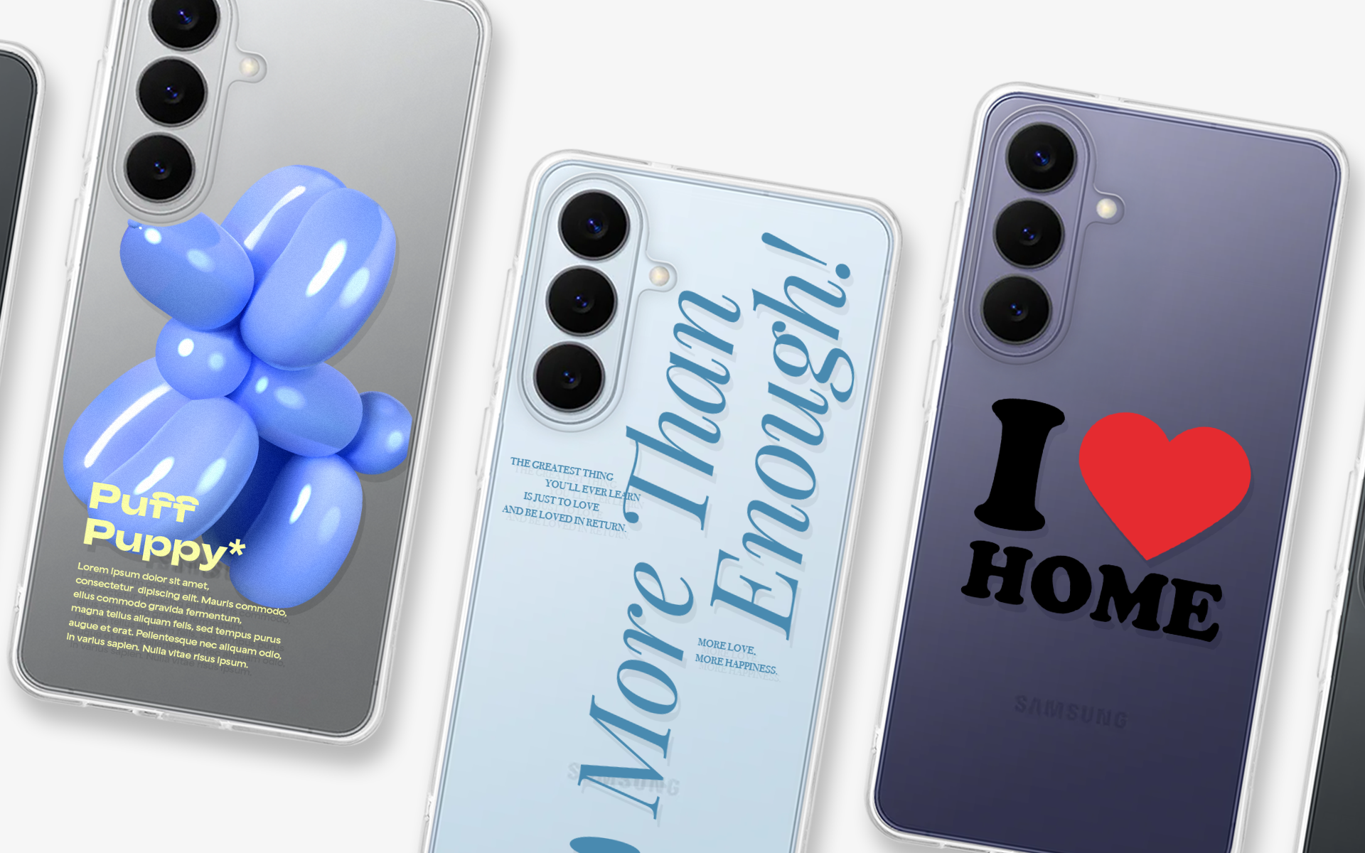 의미 있는 문구나 사진으로 나를 표현하는 시그니처를 간편하게 만드는 마플 커스텀 제작 갤럭시 S21 플러스 젤리케이스 (투명)