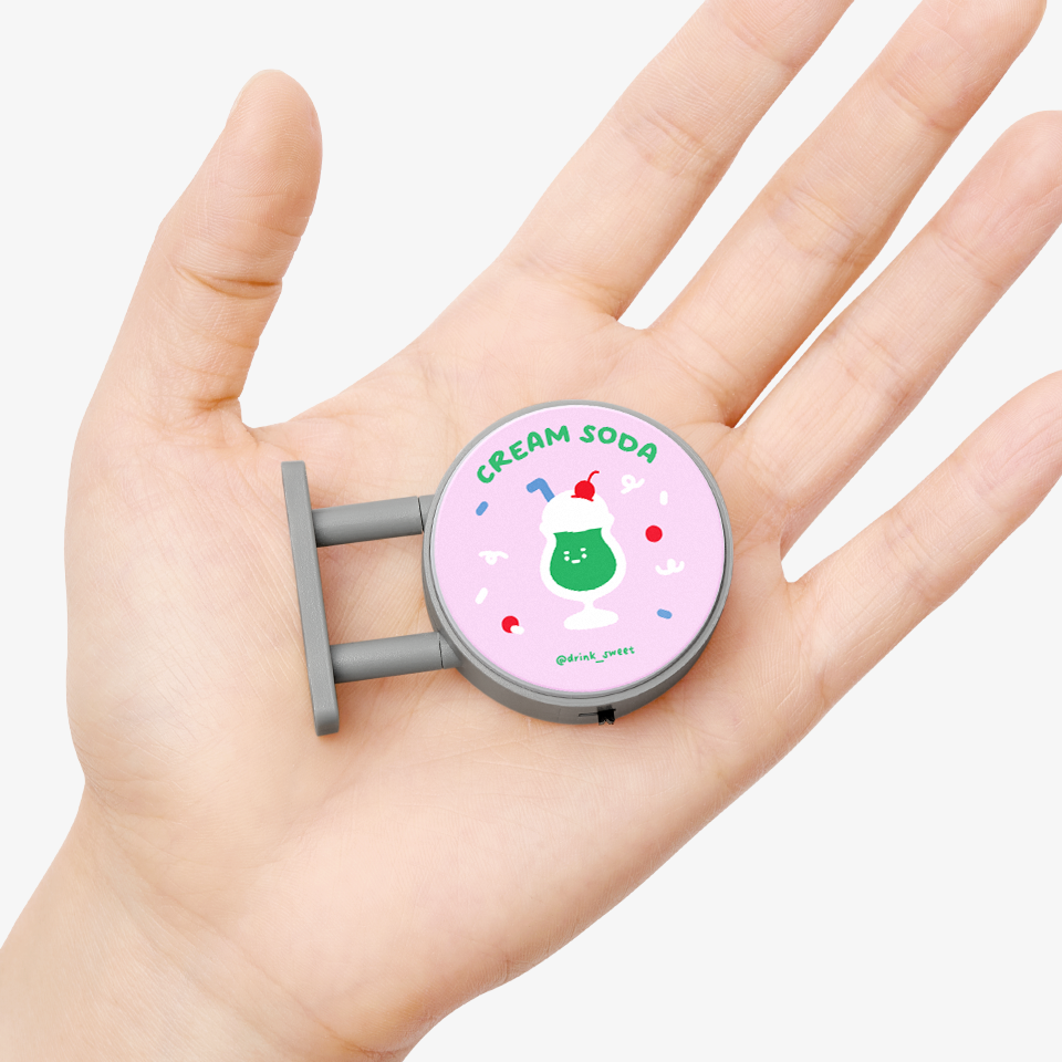 LED 미니 간판 자석. 한 손에 들어오는 작은 사이즈로 귀엽고 실용적인 브랜딩 아이템 커스텀 제작