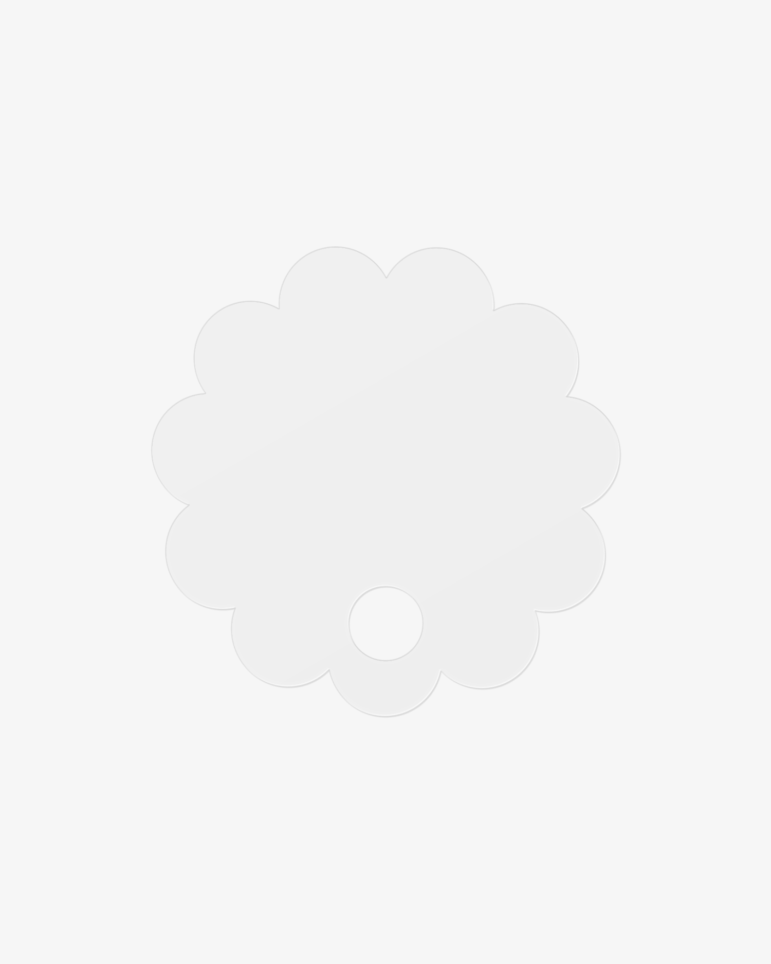 フラワー セミクリア うちわ