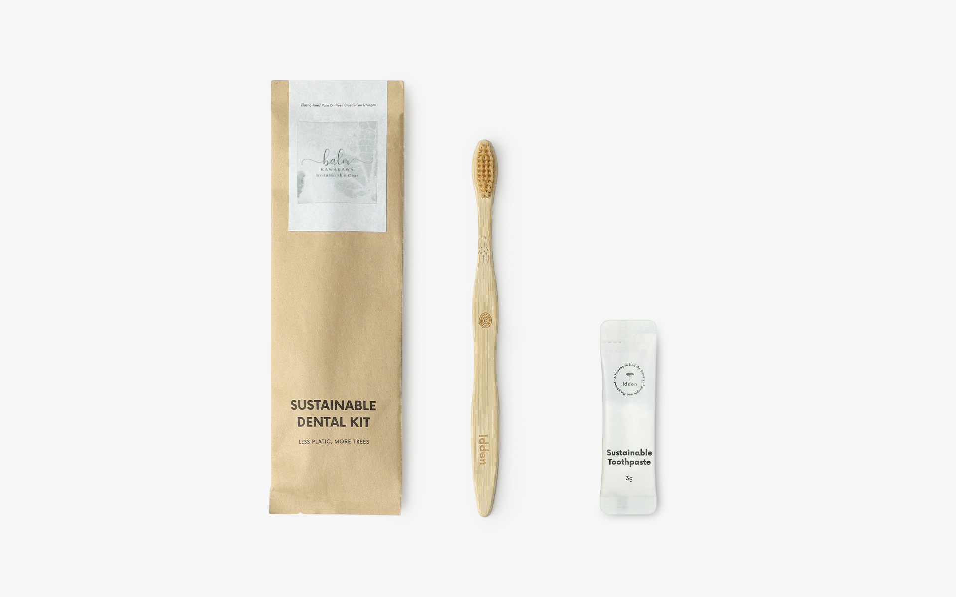 제로플라스틱 양치세트-PBT소재의 미세모는 부드러우면서 오랜 기간 탄력을 유지합니다. 트래블키트,칫솔세트,치약세트 커스텀 제작 상품, 마플