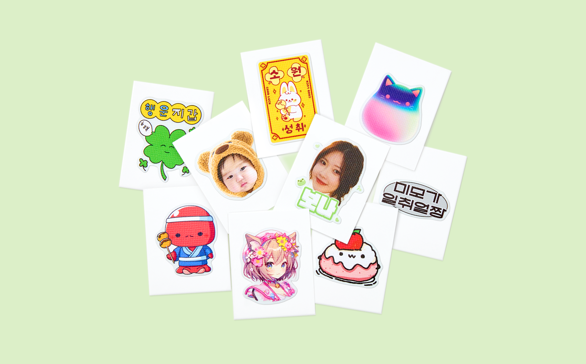 띠부 스티커 (5매)