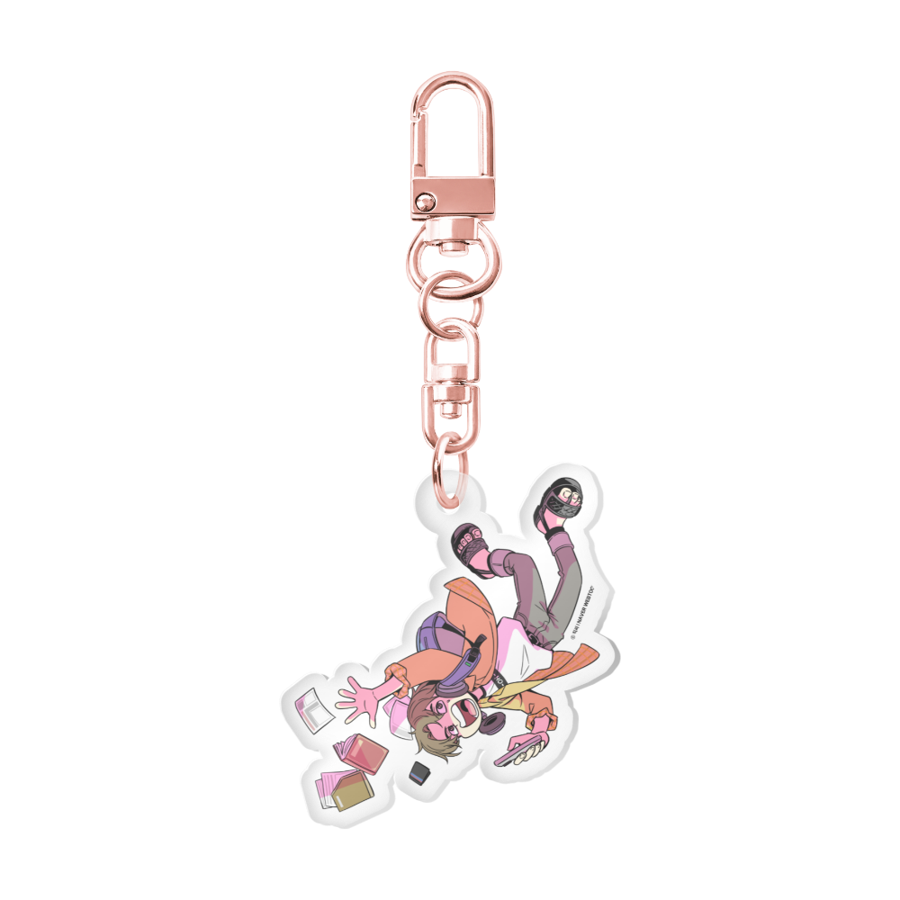 きれいなアクリルキーリング