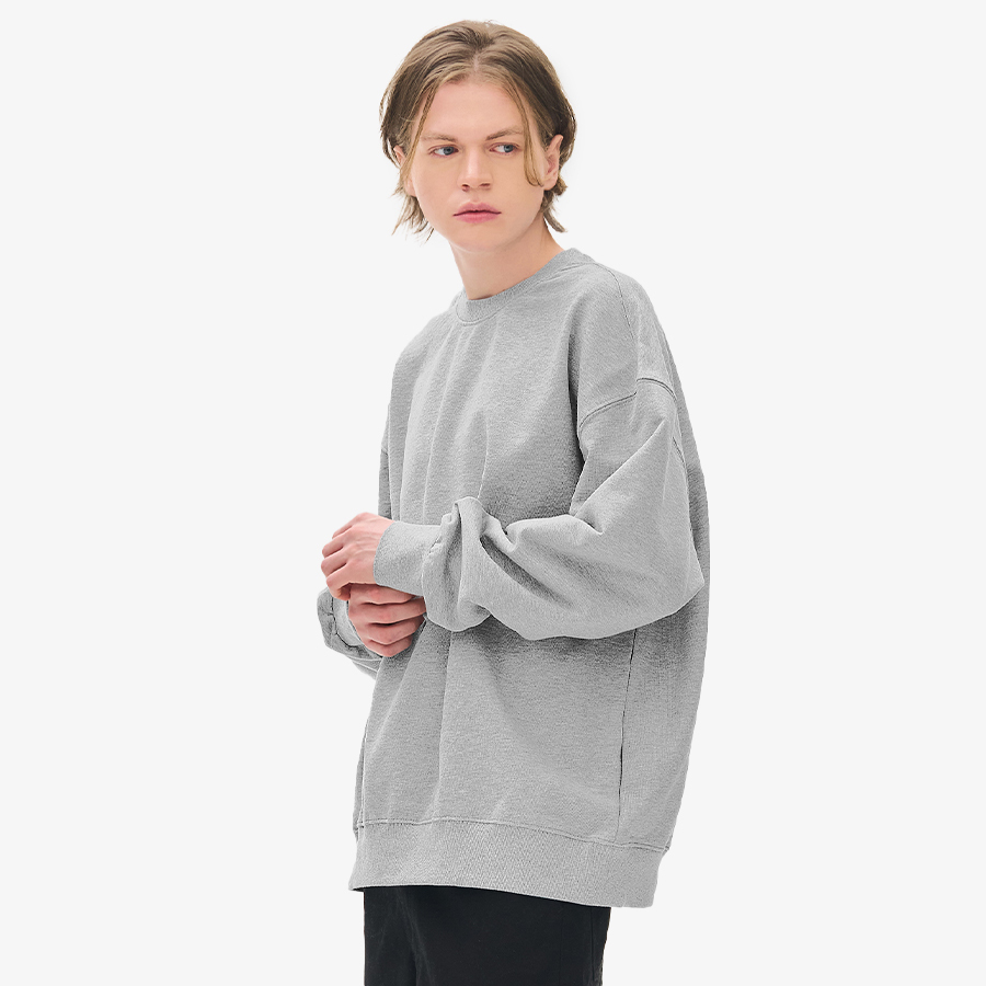 비캔버스 특양면 오버핏 맨투맨 커스텀 제작 오버핏 데일리 스타일