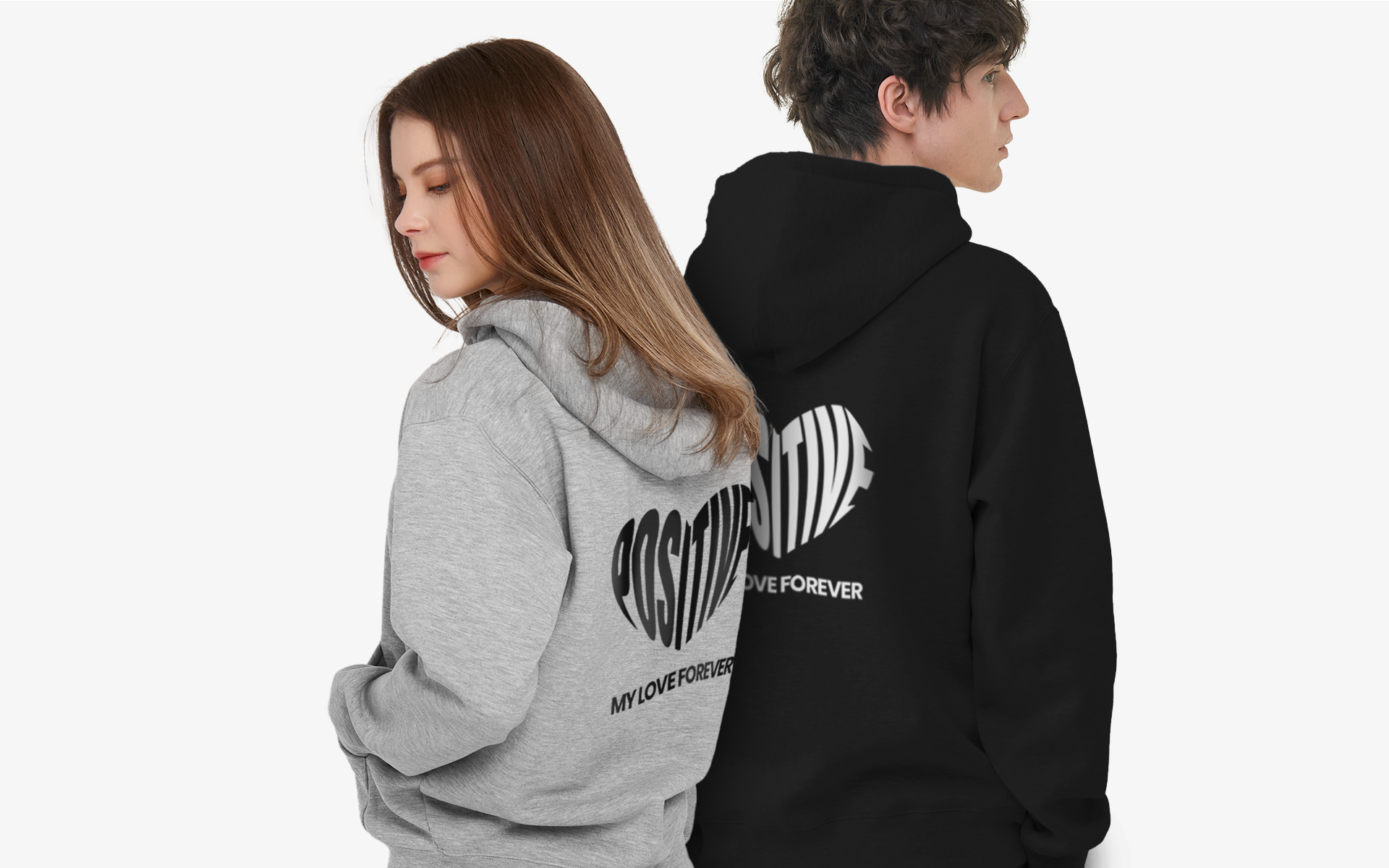 비캔버스 특양면 오버핏 2WAY 후드집업 커스텀 제작, 커플룩 맞춤 후드티, 이니셜·문구 인쇄 가능 선물용 후드집업, 가족·연인·친구 단체복