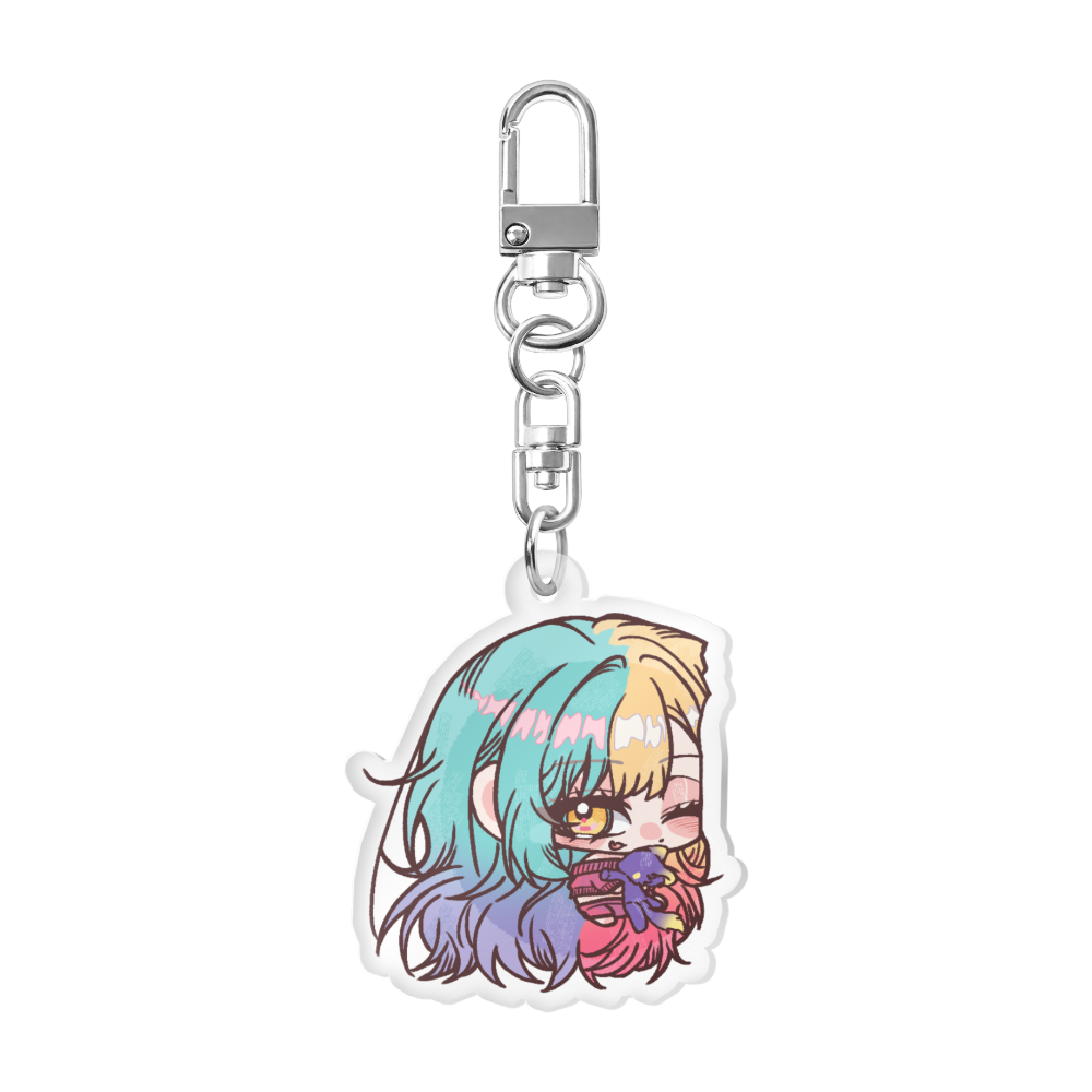 人形ロキシアクリルキーリング